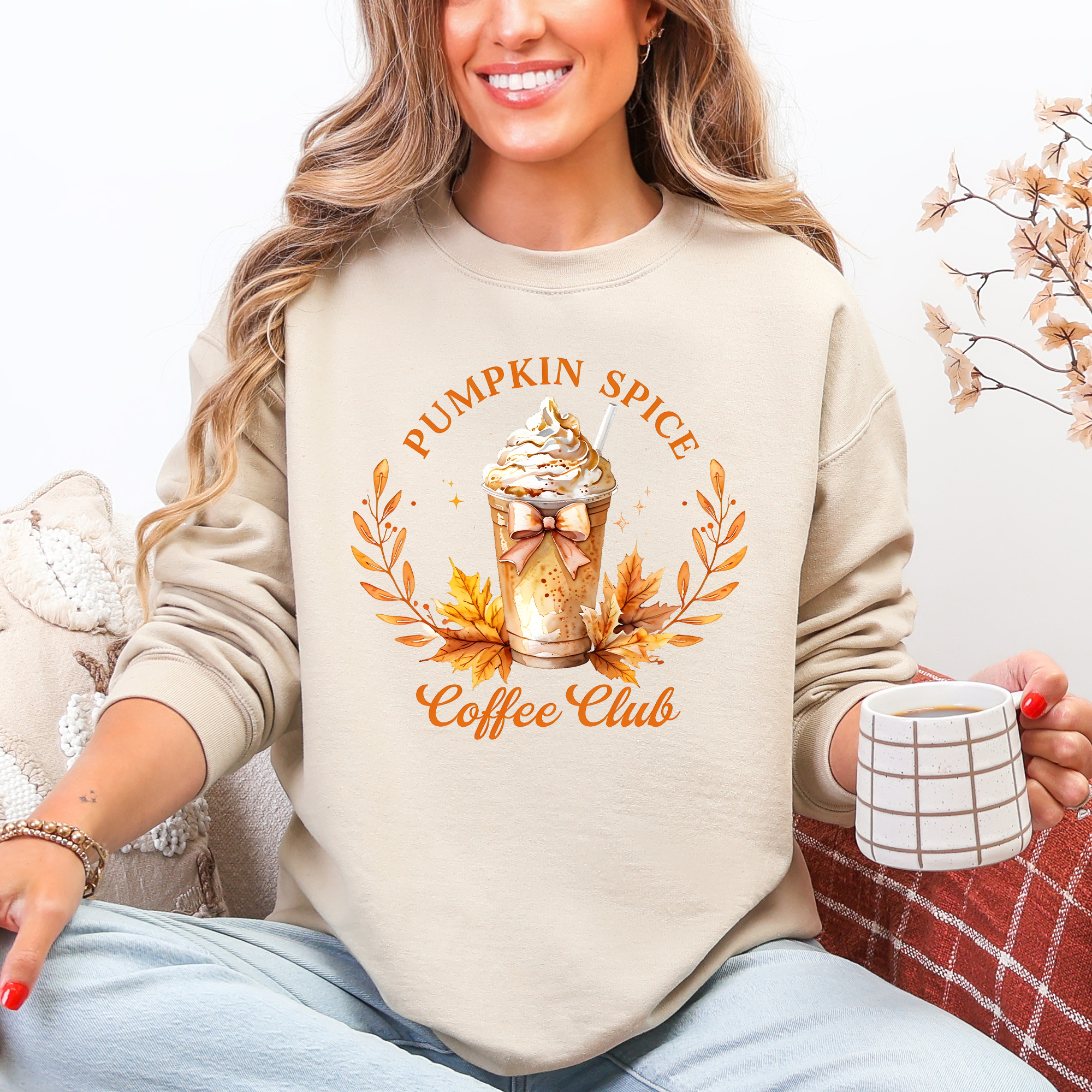 Pumpkin Spice Coffee Club, Autumn, Halloween Fall Sweatshirt T-Shirts, Hoodie | PodTeesHub.com