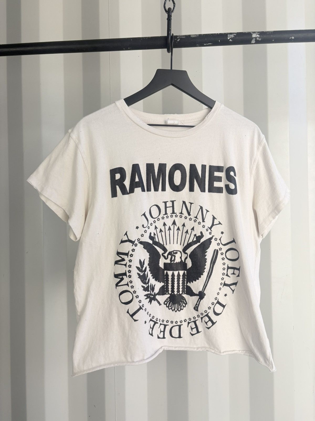 Band Tees Thrashed Madeworn Ramones Sun Faded Distressed Shirt Grunge Hoodie, Sweatshirt | PodTeesHub.com