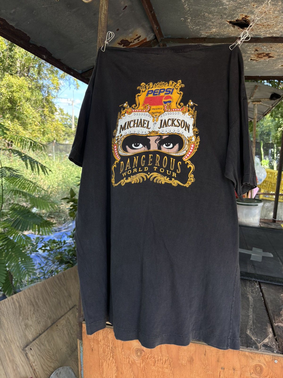 Jackson Vintage Michael Jackson Dangerous 90 S Tour Tee Hoodie, Sweatshirt | PodTeesHub.com