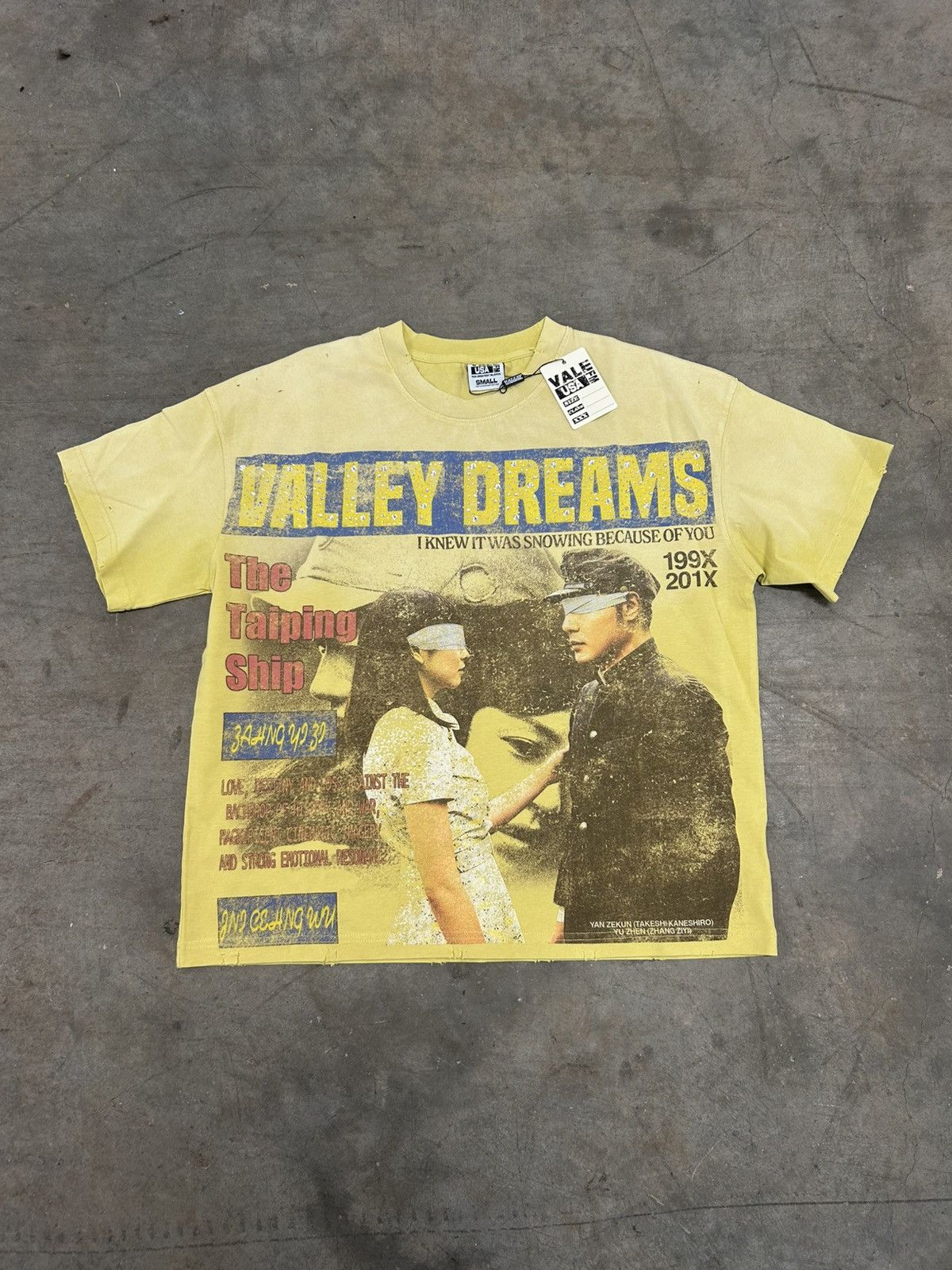 Vale Lives Valley Forever Yellow Cross Bling Large T-Shirts, Hoodie, Sweatshirt