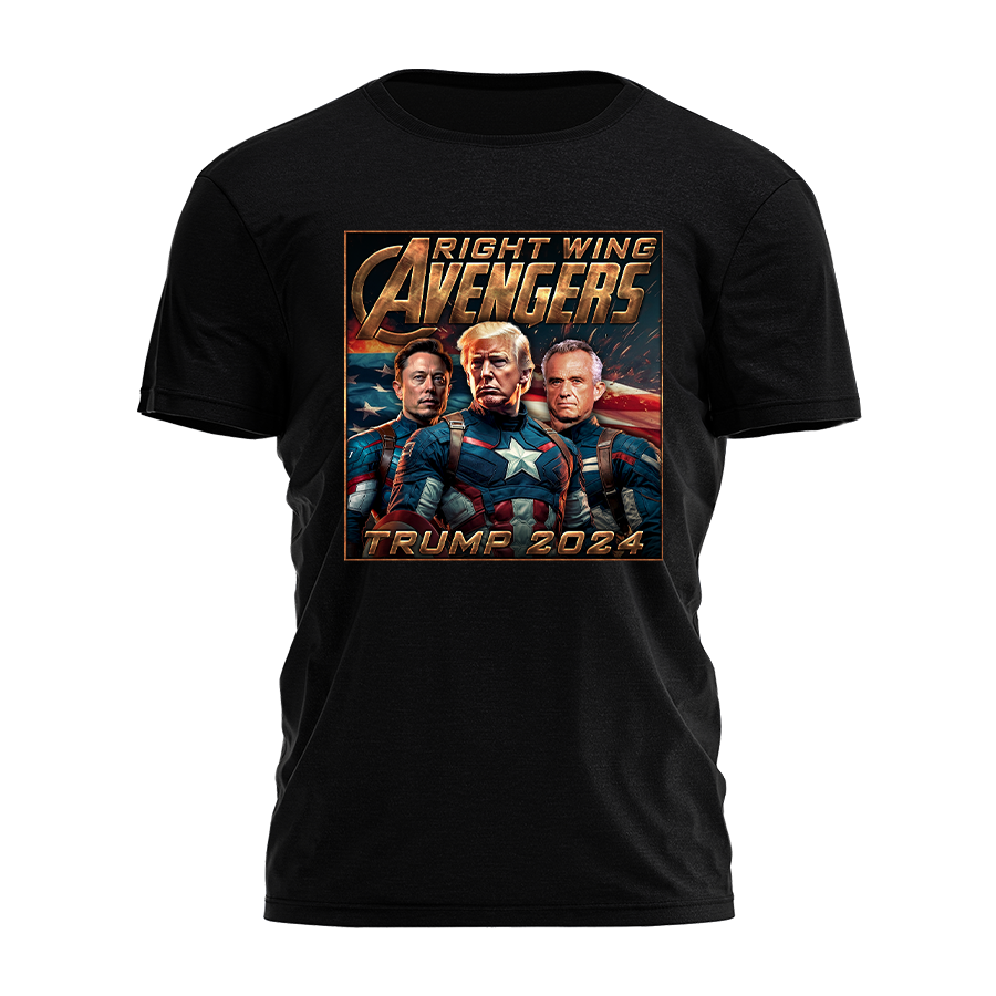 Right Wing Avengers - Musk, Trump, Kennedy Tee - 2932 Hoodie, Sweatshirt | PodTeesHub.com