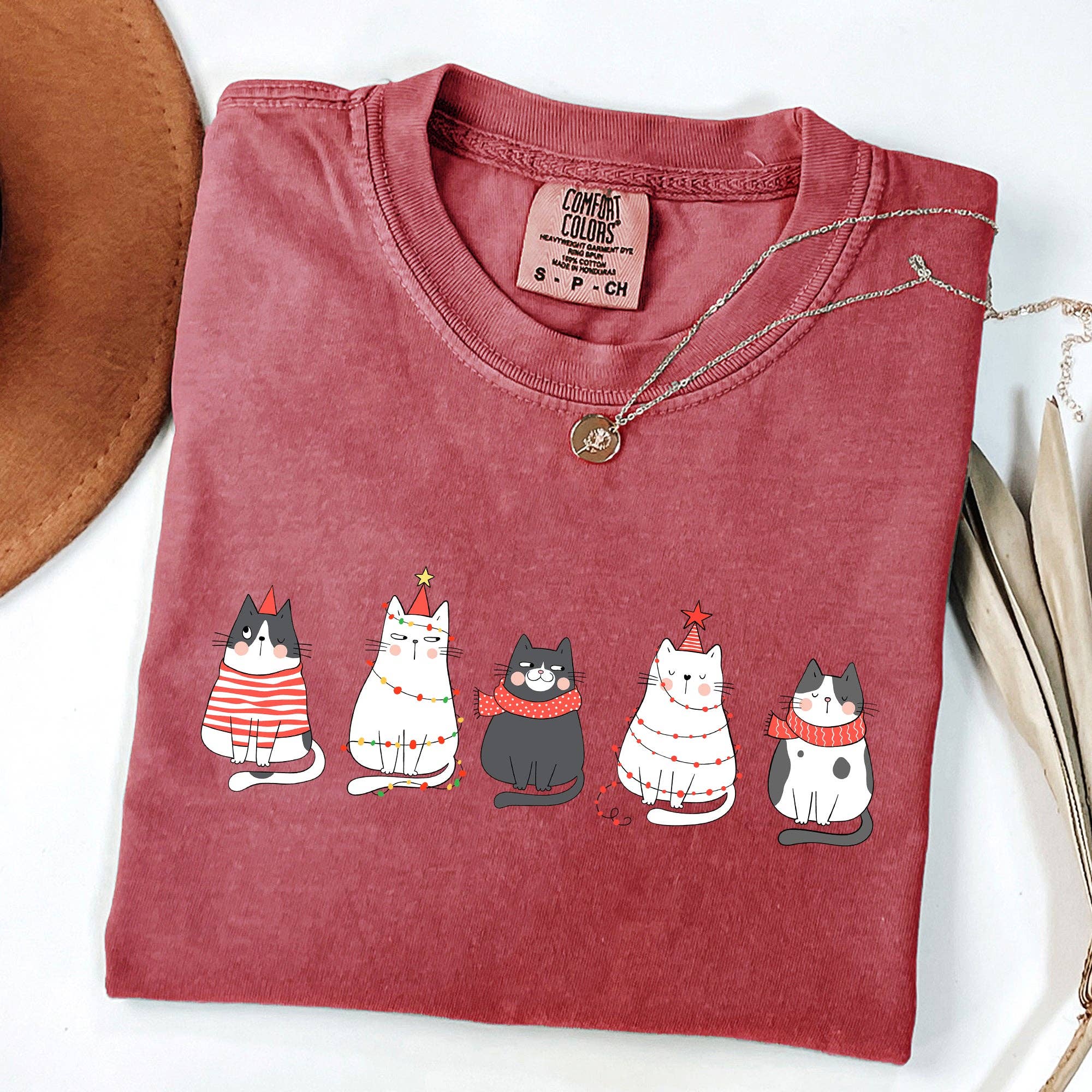 Christmas Cats, Kitties, Cat Lovers, Santa, Xmas Tshirt Hoodie, Sweatshirt | PodTeesHub.com