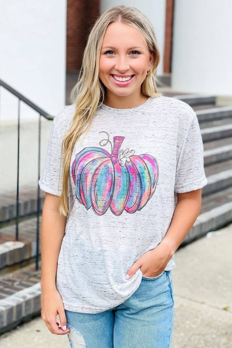 Watercolor Pumpkin Marble Tee Hoodie, Sweatshirt | PodTeesHub.com