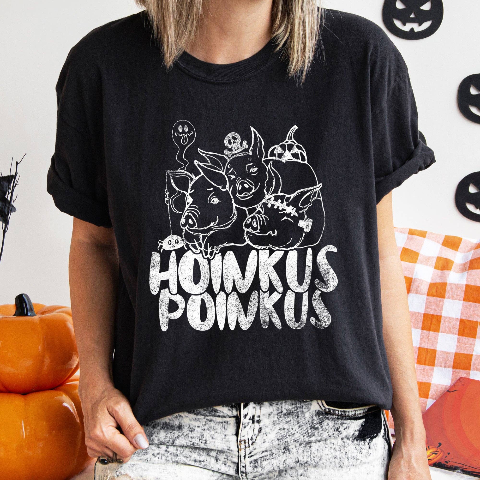 Hoinkus Poinkus Retro Halloween T-Shirt White Print Hoodie, Sweatshirt | PodTeesHub.com