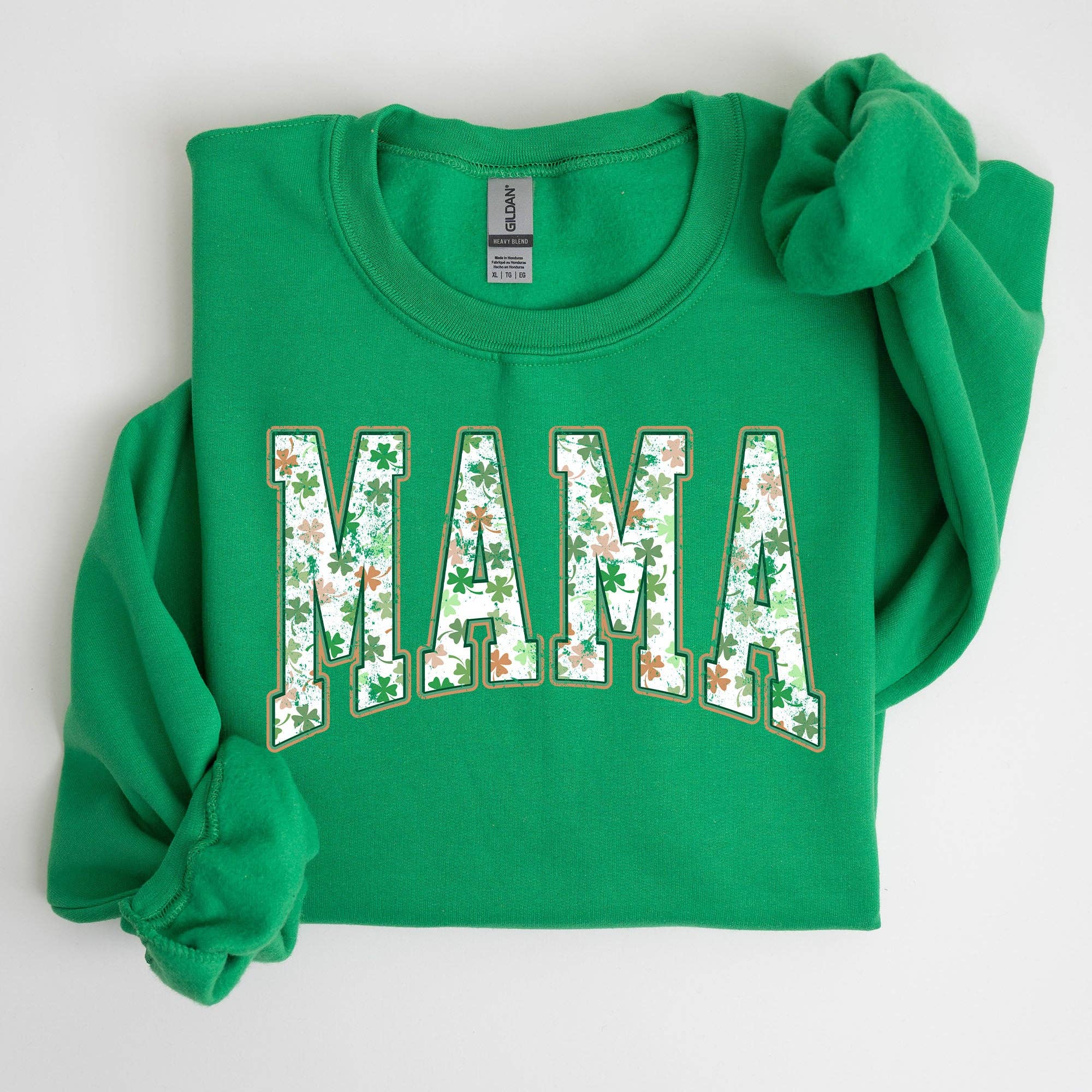 Mama Clover Shamrock Irish Lucky St Patrick's Day Sweatshirt T-Shirts, Hoodie | PodTeesHub.com