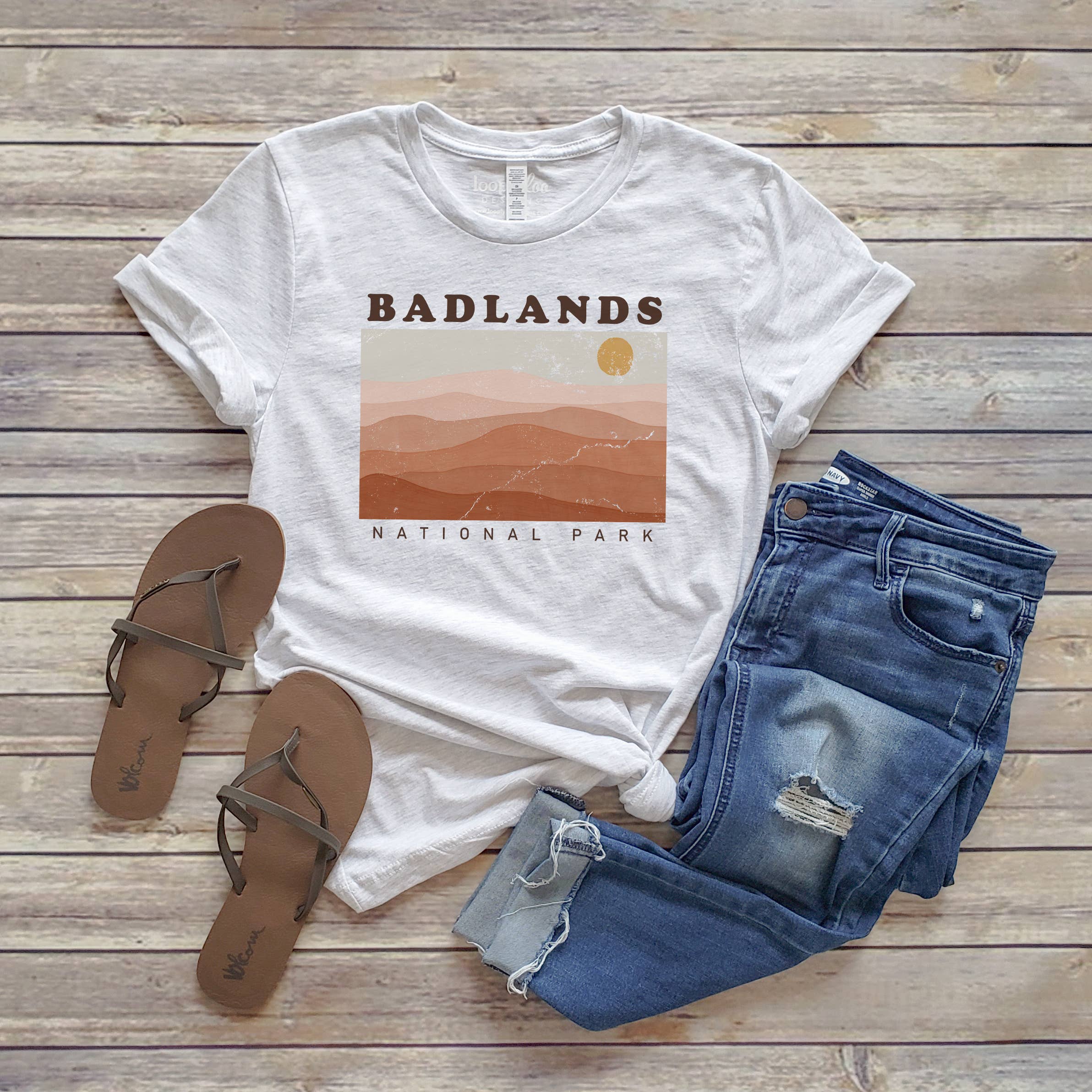 Badlands Tee | National Parks | Sizes XS-2XL Hoodie, Sweatshirt | PodTeesHub.com