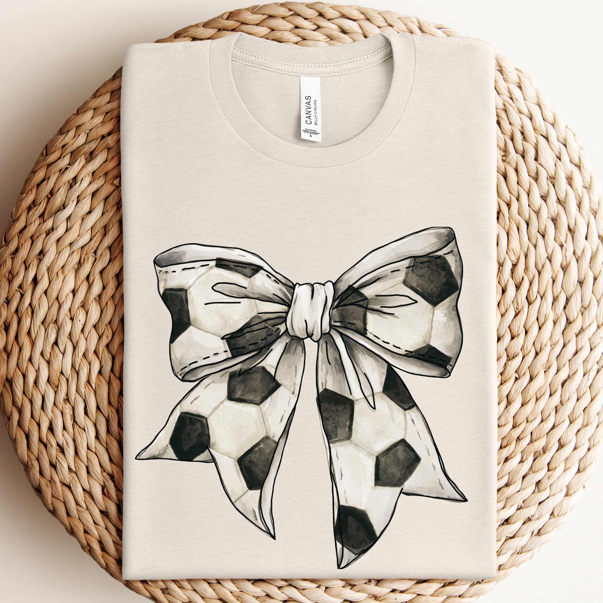 Soccer Bow Graphic Tee Hoodie, Sweatshirt | PodTeesHub.com