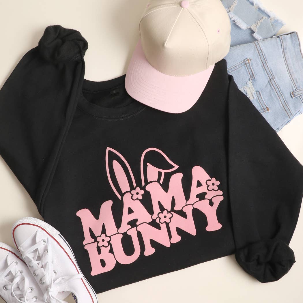 Mama Bunny Soft Flock Heavyweight Sweatshirt T-Shirts, Hoodie | PodTeesHub.com