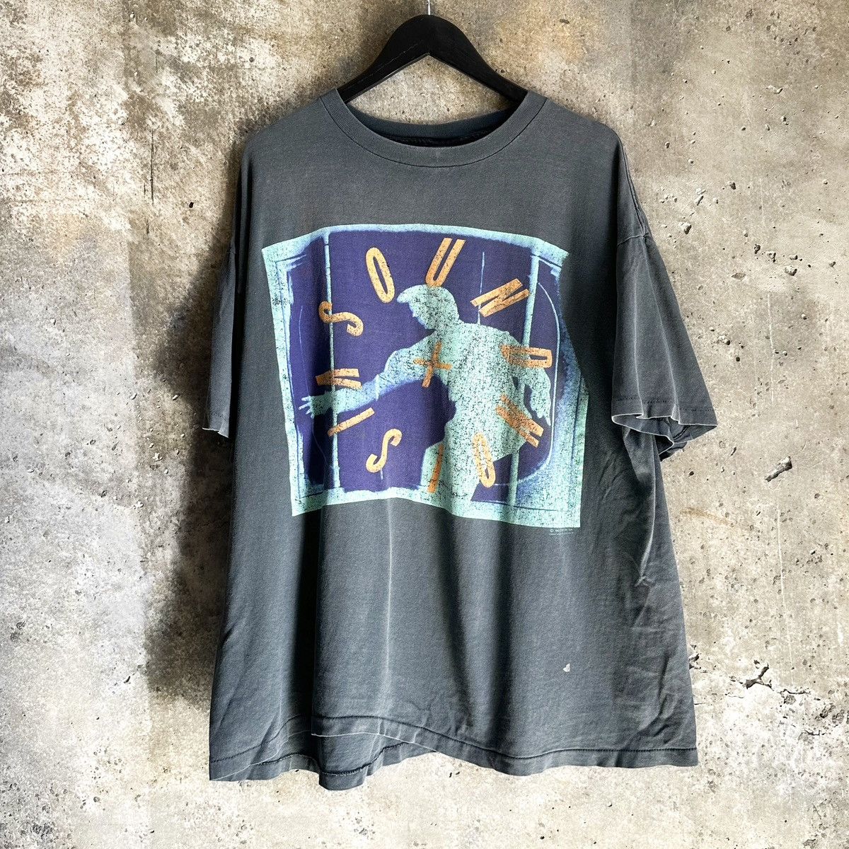 Band Tees 90 S Sun Thrashed David Bowie Sound And Vision T Shirt Hoodie, Sweatshirt | PodTeesHub.com