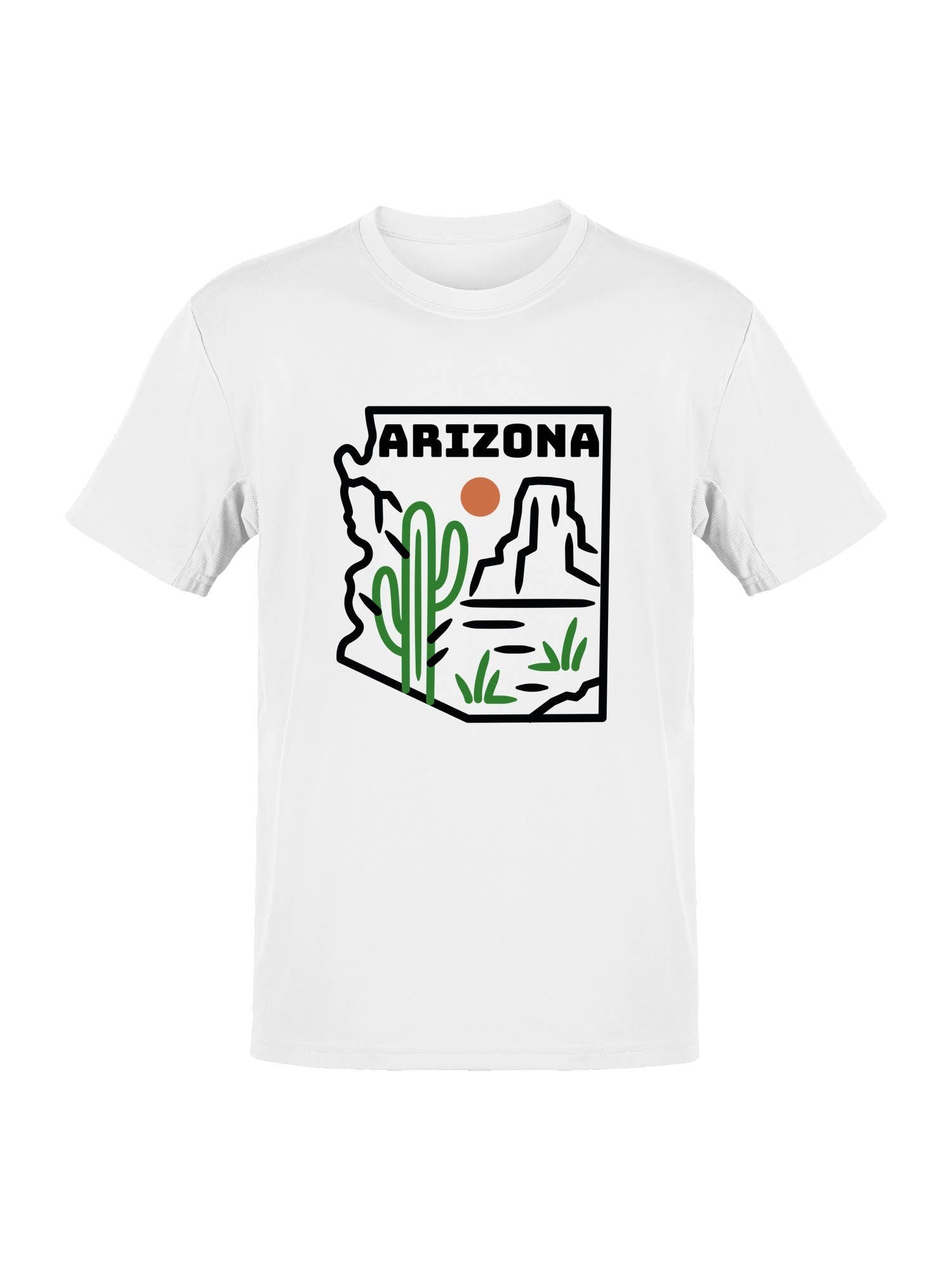 Arizona Cactus Desert Art Men's T-Shirt Hoodie, Sweatshirt | PodTeesHub.com