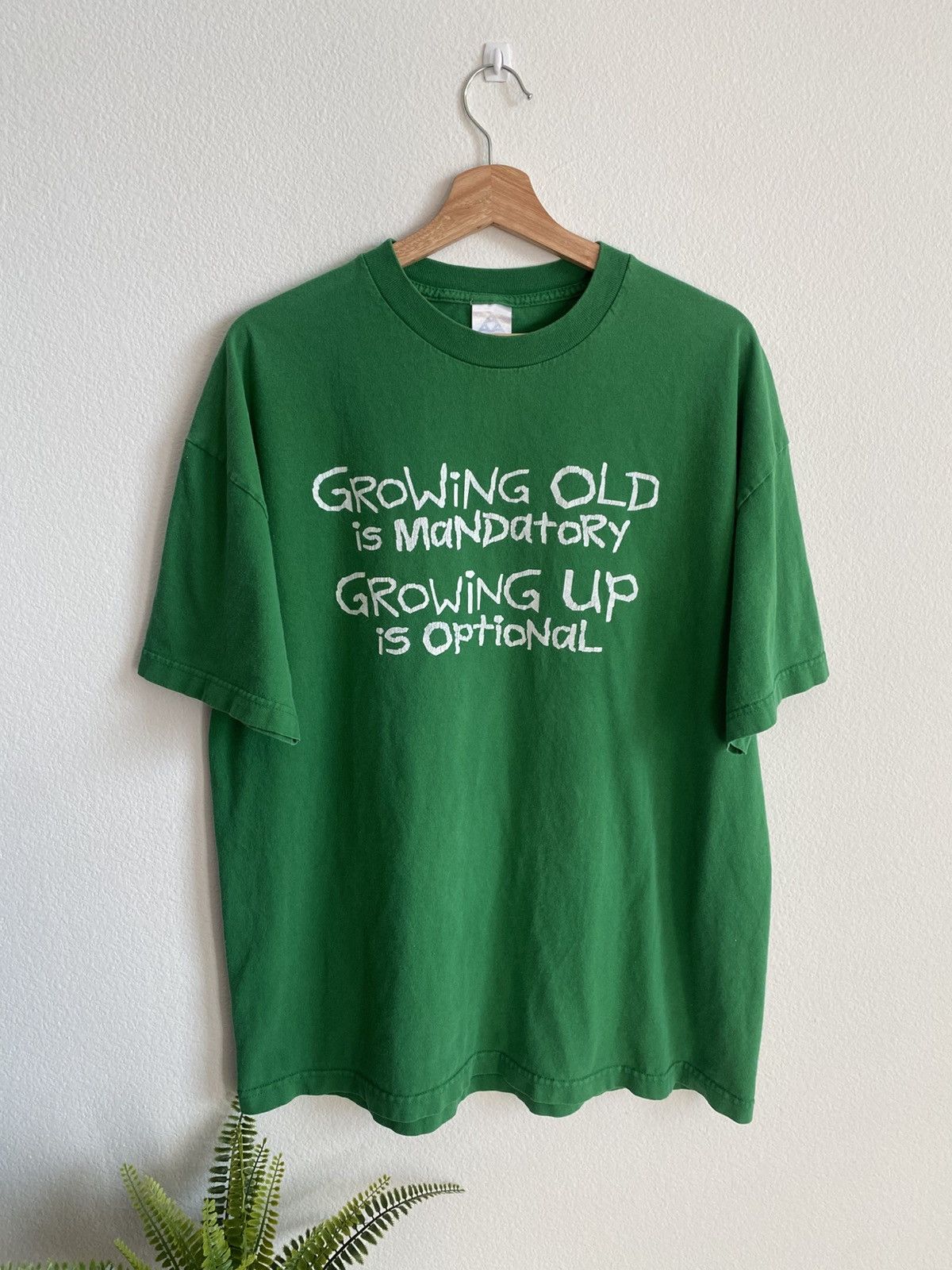 Vintage Growing Old Funny Word Tee 00s Hoodie, Sweatshirt | PodTeesHub.com