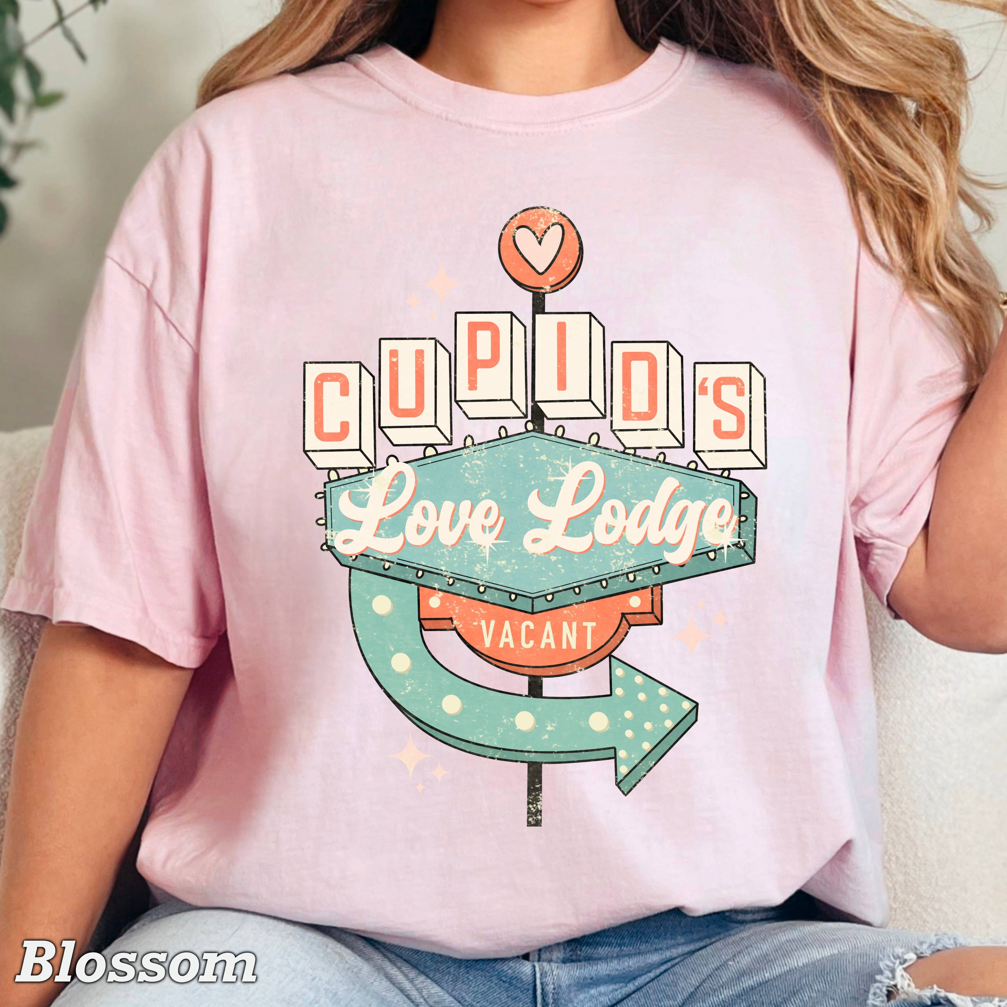 Cupid’S Love Lounge Valentine’S Day Shirt | Comfort Colors Hoodie, Sweatshirt | PodTeesHub.com
