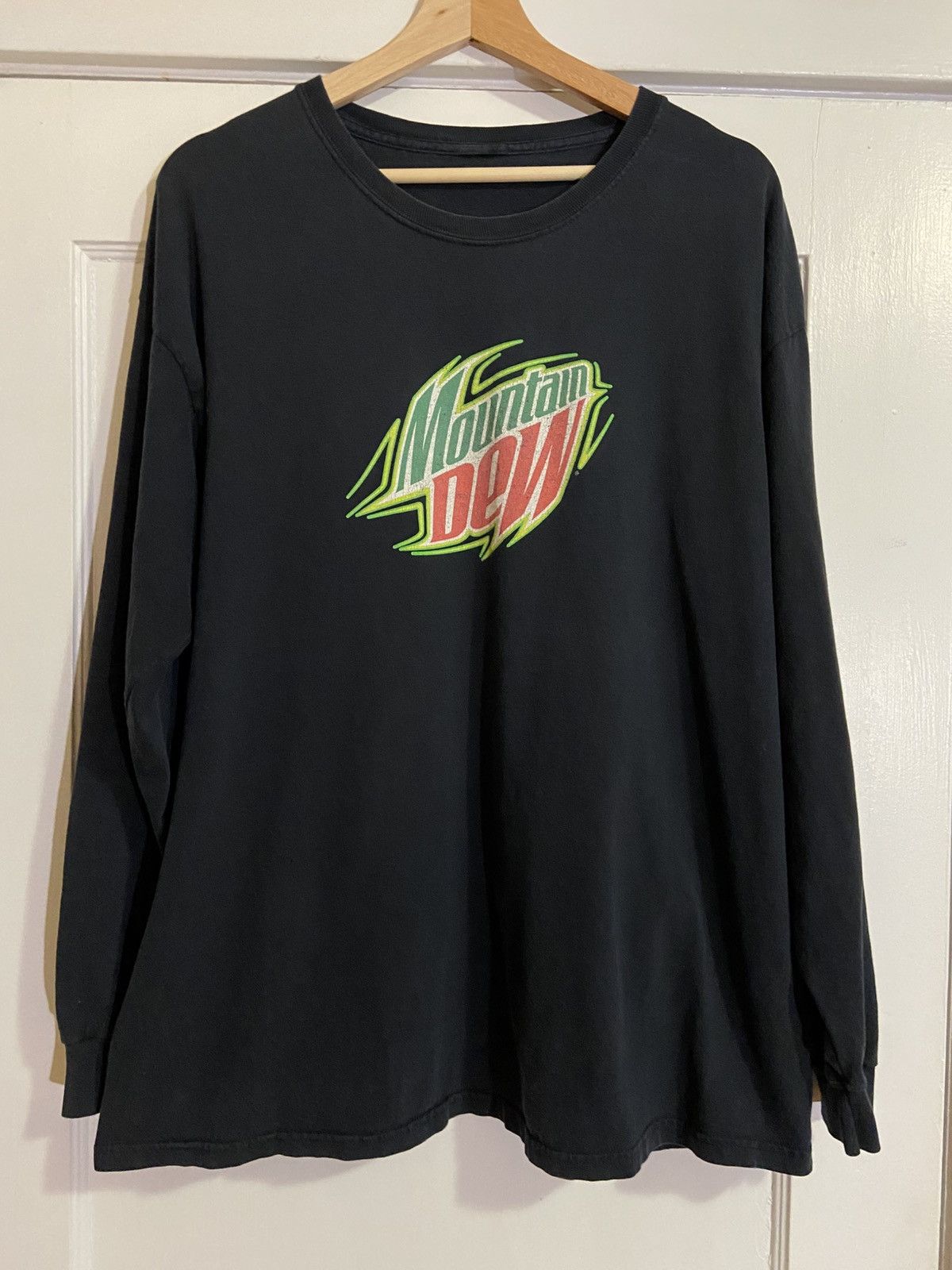 Dew Vintage Mountain Dew Xbox Faded Black Long Sleeve Shirt T-Shirts, Hoodie, Sweatshirt