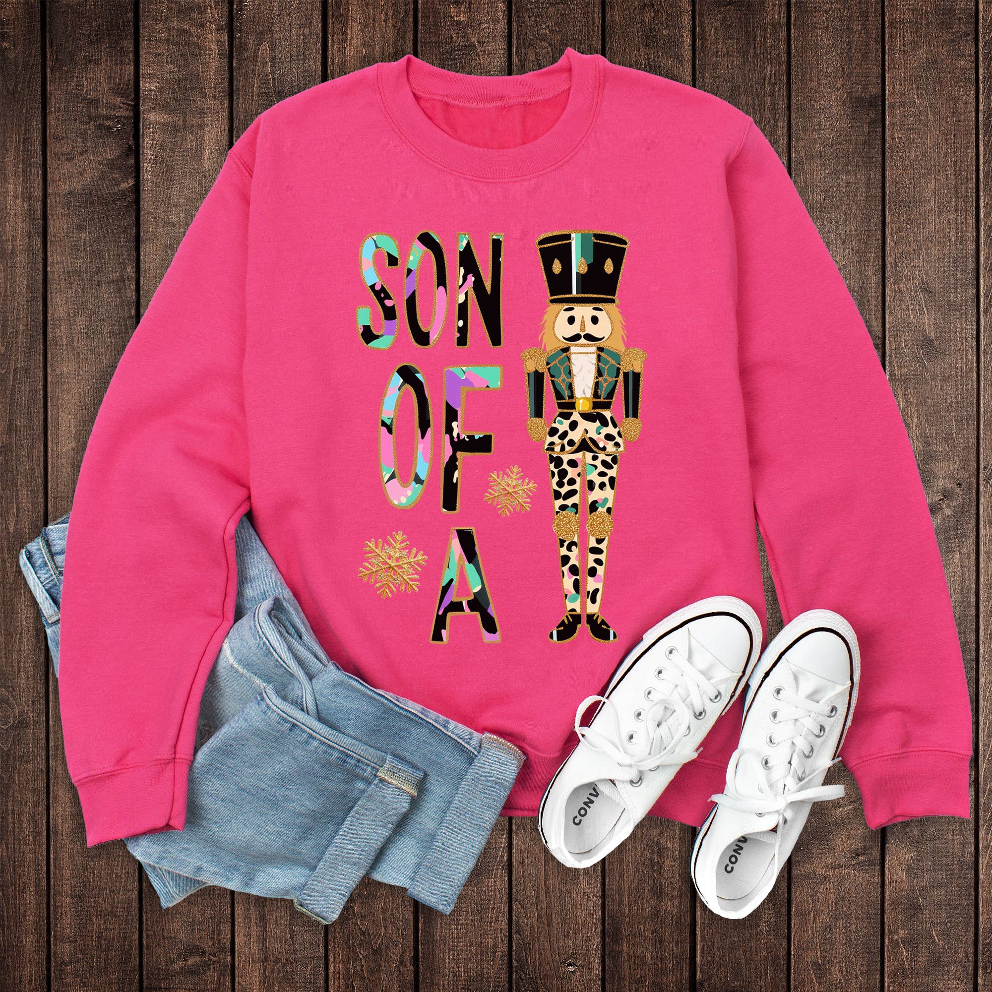 Christmas Funny Son of A Nutcracker Sweatshirt T-Shirts, Hoodie | PodTeesHub.com