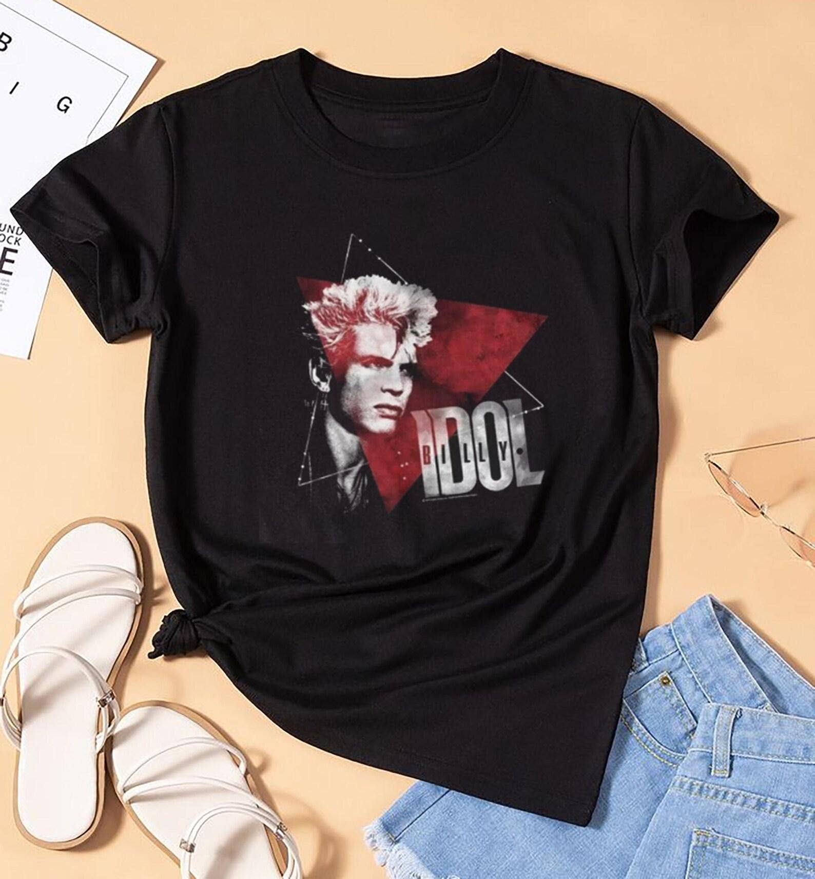 Vintage Billy Idol Tour 2025 Fan Graphic Tee Shirt Hoodie, Sweatshirt | PodTeesHub.com