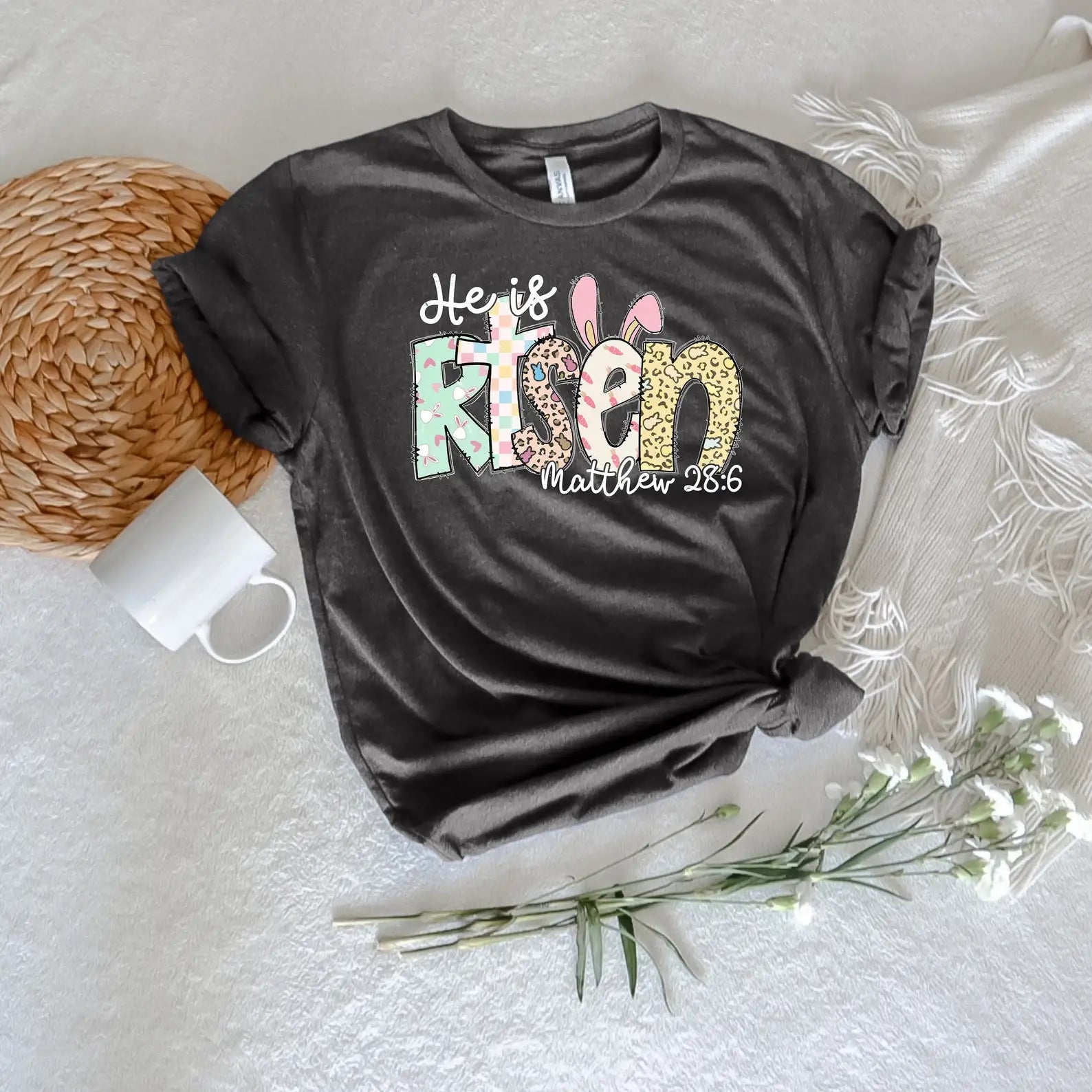 He Is Risen T-Shirt Hoodie, Sweatshirt | PodTeesHub.com