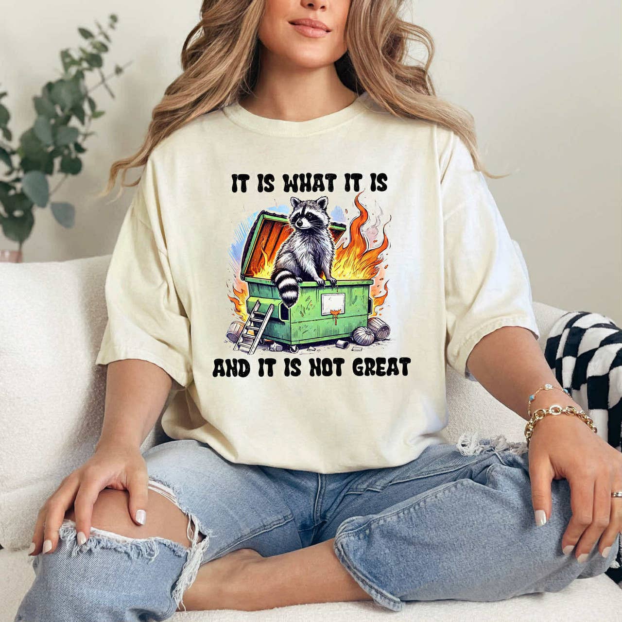 It Is What It Is and It Is Not Great Raccoon Tee Hoodie, Sweatshirt | PodTeesHub.com