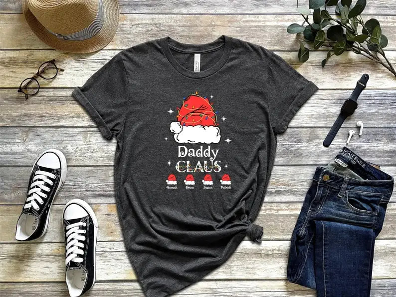 Daddy Claus T-Shirt Hoodie, Sweatshirt | PodTeesHub.com