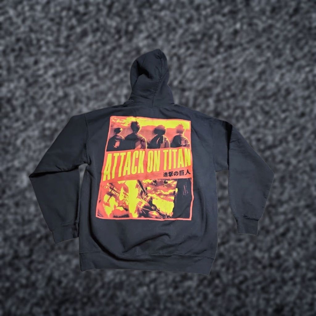 Zumiez Attack On Titan Season 3 Black Hoodie Double Sided Graphic Print Mens L T-Shirts, Sweatshirt | PodTeesHub.com