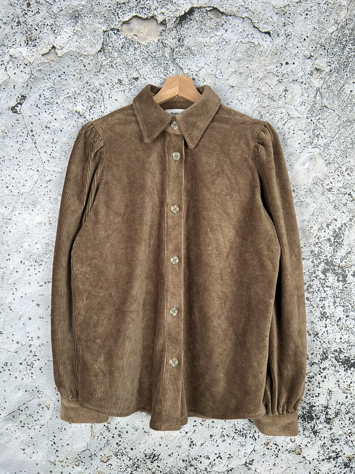 Vintage Modstrom Corduroy Brown Shirt Streetwear Designer Hype Hoodie, Sweatshirt | PodTeesHub.com