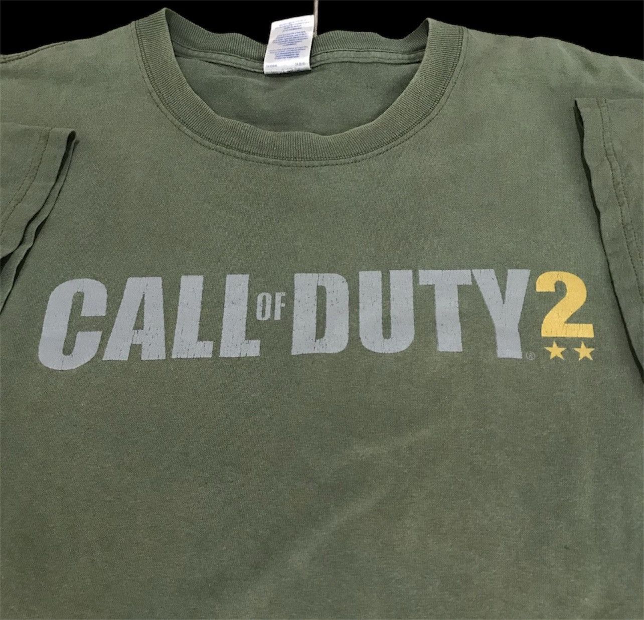 Playstation Vintage Y2k Call Of Duty 2 Gamestop Promo Tee Faded Xl Hoodie, Sweatshirt | PodTeesHub.com