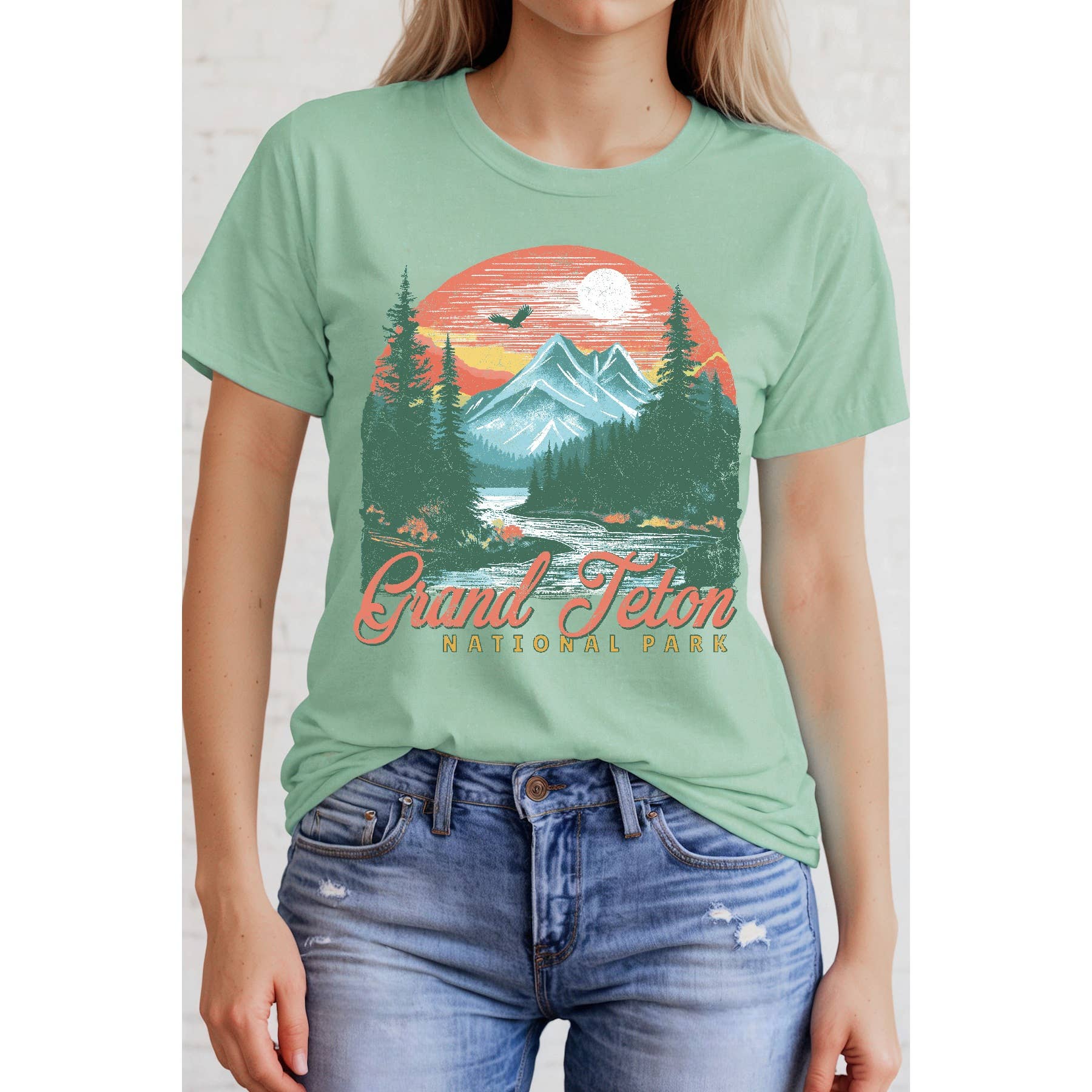 Grand Tenton Short Sleeve Tee Hoodie, Sweatshirt | PodTeesHub.com