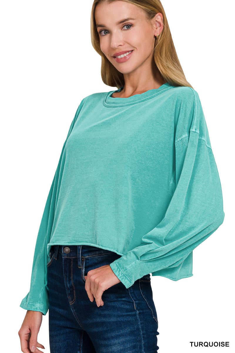 .SI-27147 Pigment Dye & Enzyme Washing Oversized Tee Hoodie, Sweatshirt | PodTeesHub.com