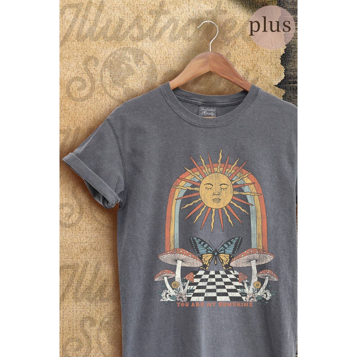 You Are My Sunshine Vintage Graphic Plus Tee Hoodie, Sweatshirt | PodTeesHub.com