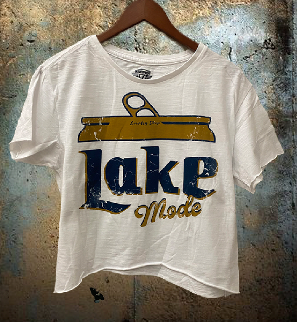 Lake Mode Regular Cropped T Shirt Hoodie, Sweatshirt | PodTeesHub.com