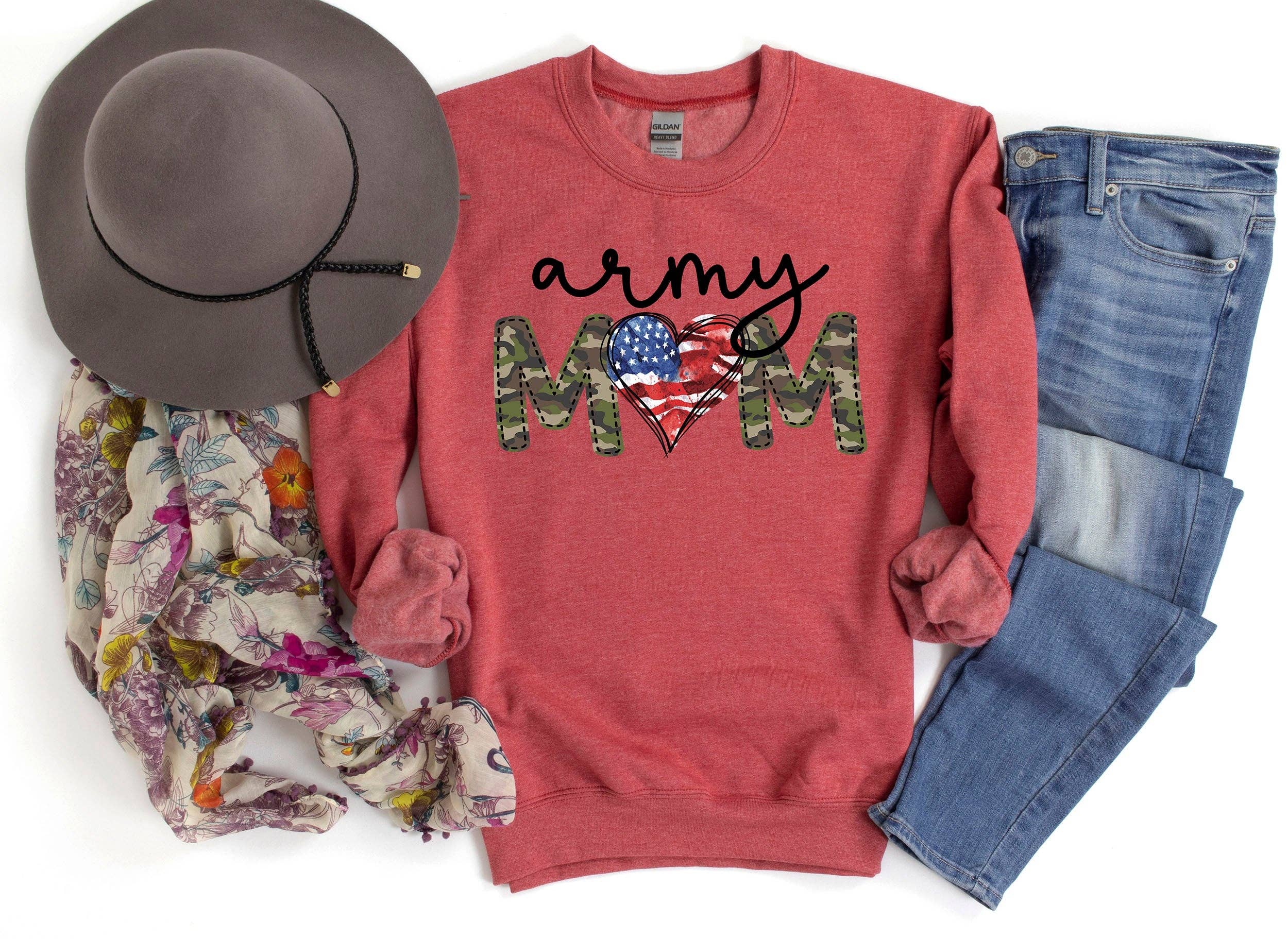 Army Mom Bl Sweatshirt T-Shirts, Hoodie | PodTeesHub.com