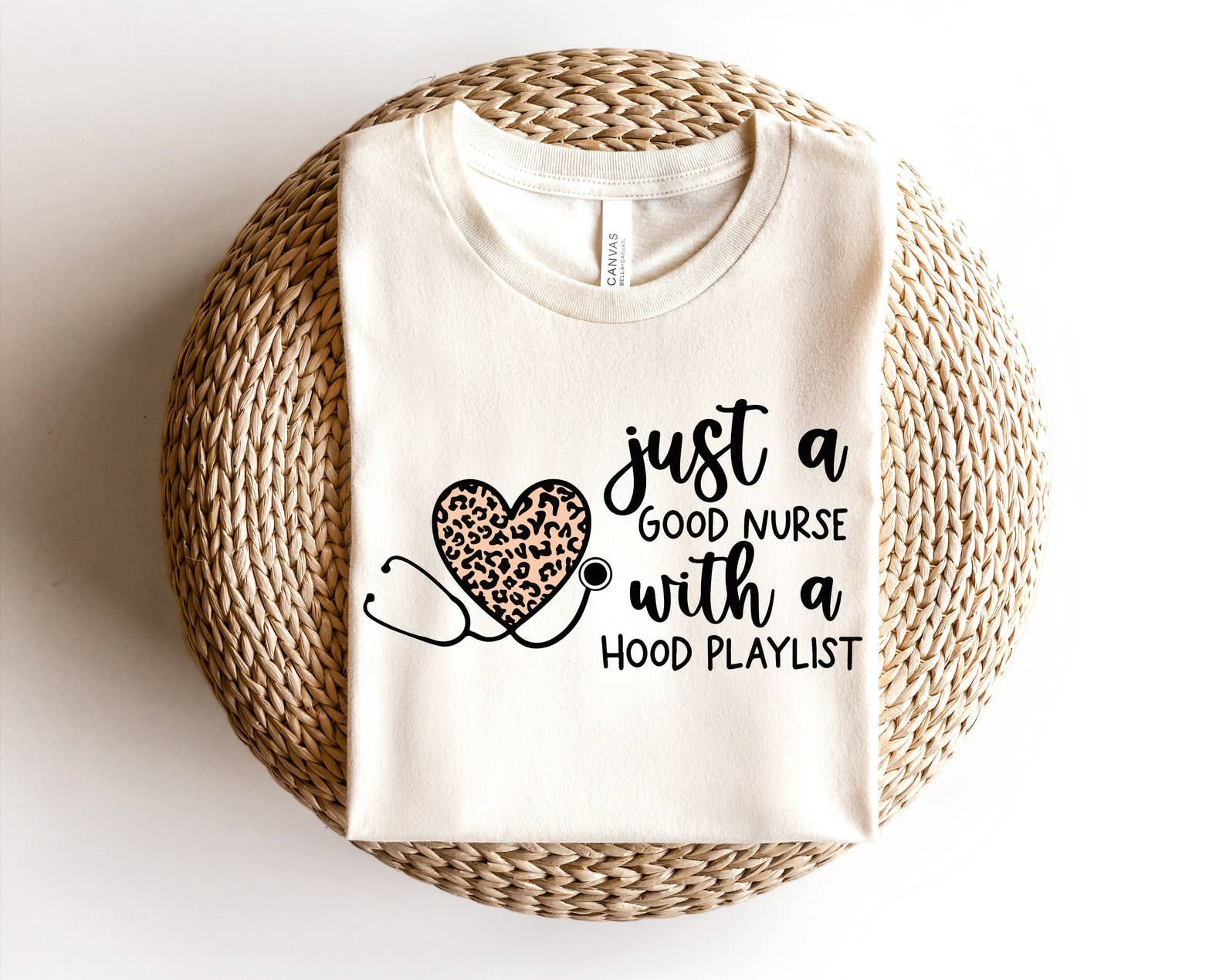 Just A Good Nurse with A Hood Playlist T-Shirt Hoodie, Sweatshirt | PodTeesHub.com
