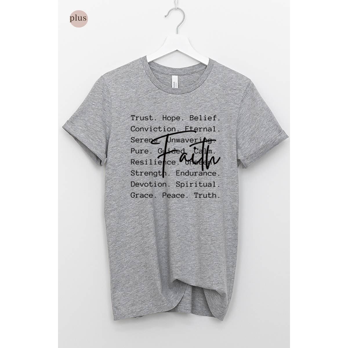 Faith Vintage Graphic Plus Tee Hoodie, Sweatshirt | PodTeesHub.com
