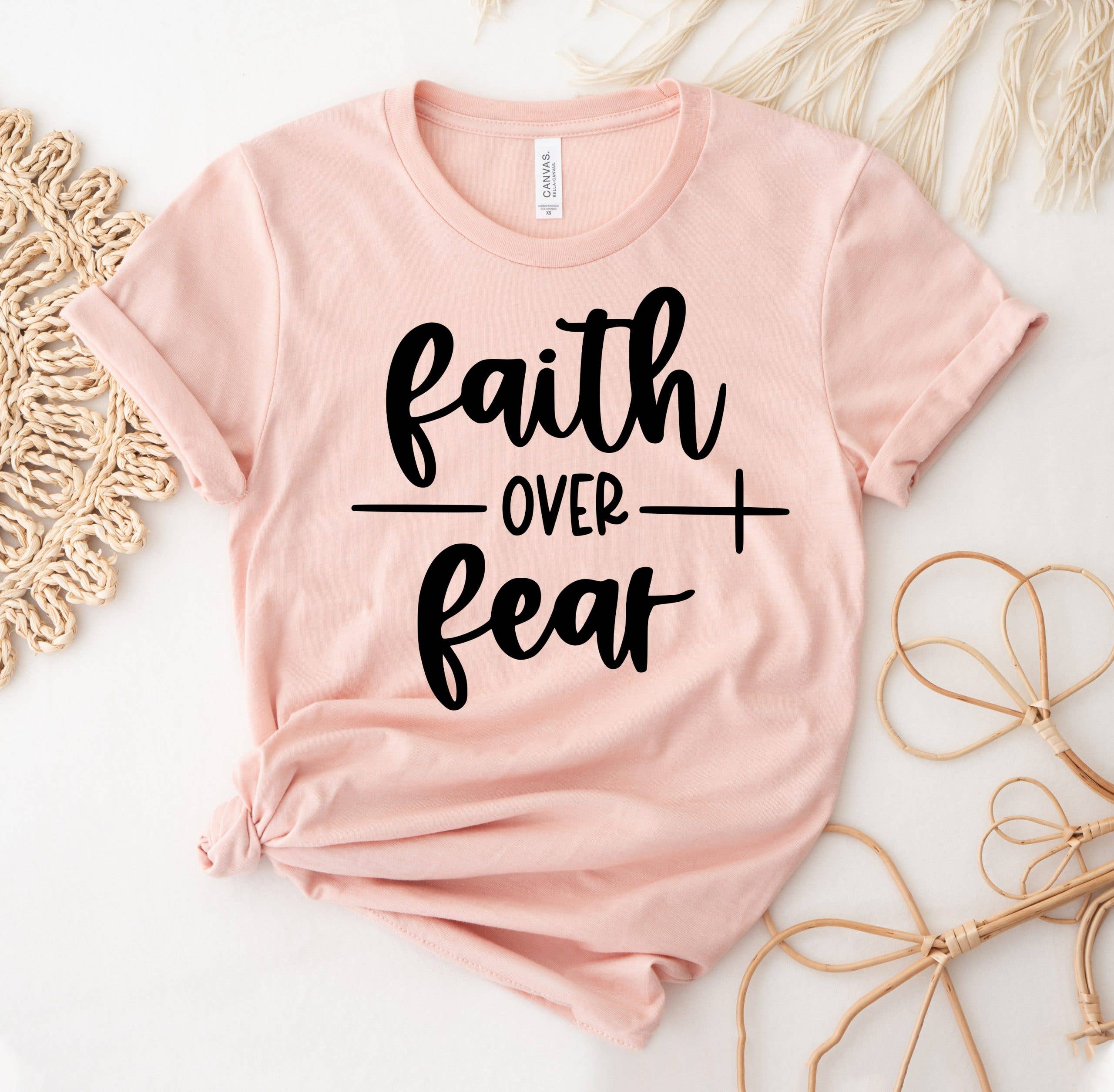 Faith Over Fear T-Shirt Hoodie, Sweatshirt | PodTeesHub.com