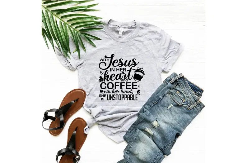 Jesus and Coffee T-Shirt Hoodie, Sweatshirt | PodTeesHub.com