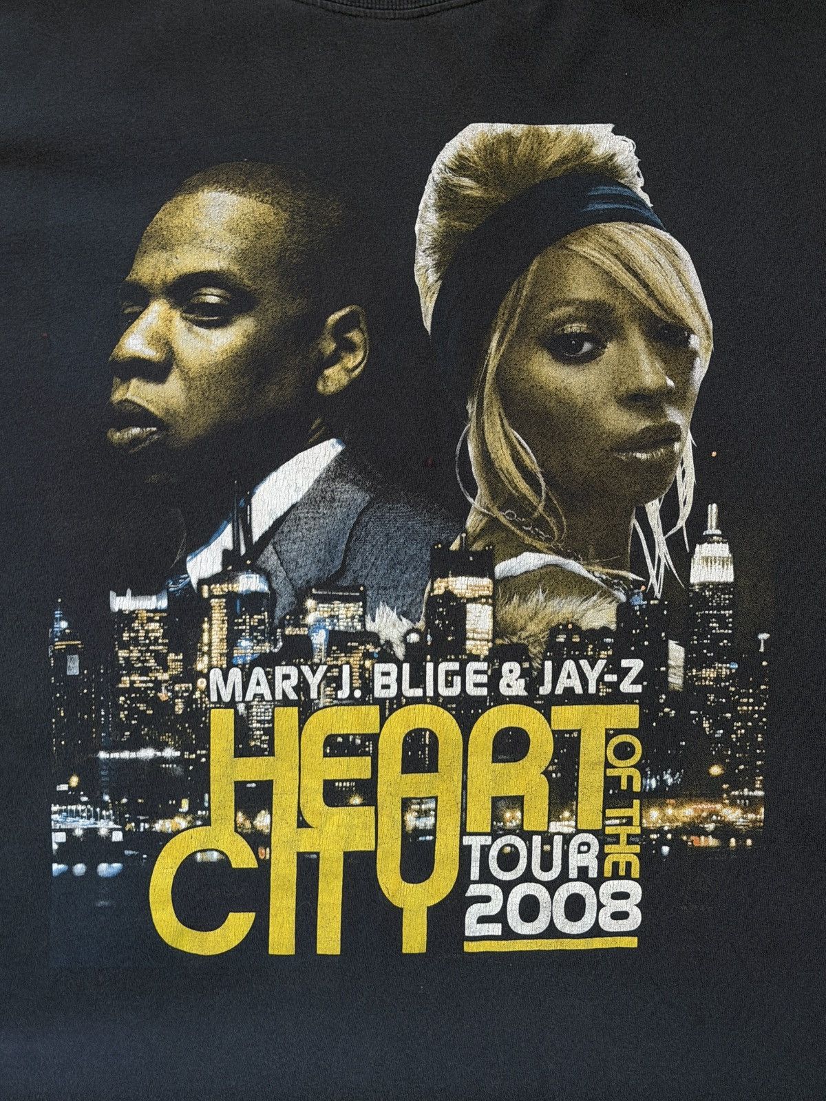 Rap Tees Vintage 2008 Jay Z Mary J Blige Tour Tee Hoodie, Sweatshirt | PodTeesHub.com