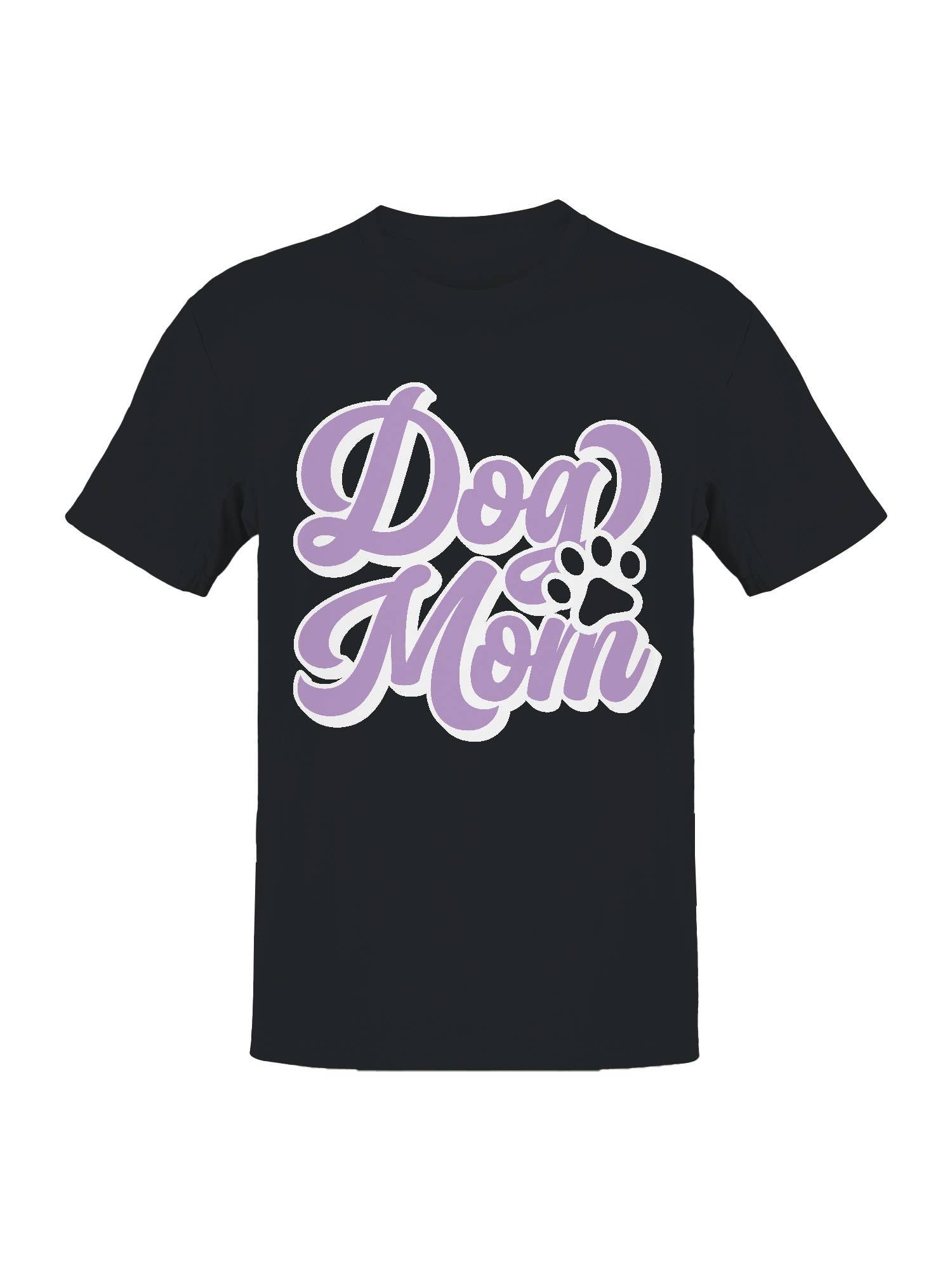 Proud Dog Mom Paw Print Design Women's T-Shirt Hoodie, Sweatshirt | PodTeesHub.com