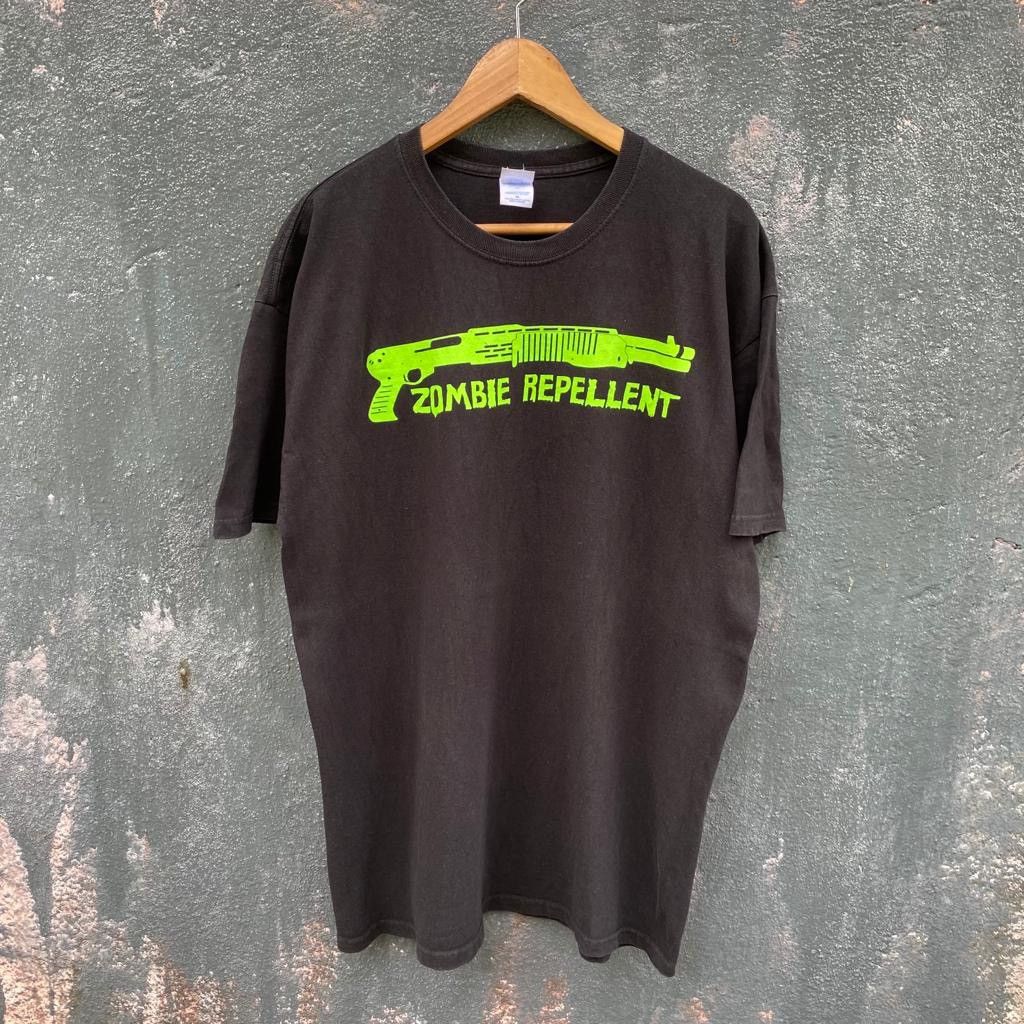 Other Thrashed Faded Resident Evil Zombie Repellent Movie Tee Hoodie, Sweatshirt | PodTeesHub.com