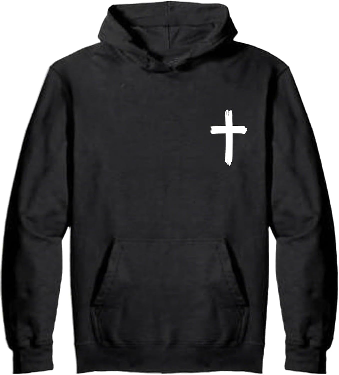 Christian Sweatshirts for Men Christ Cross Pullover Hoodie Inspirational Faith Graphic Long Sleeve Sweatshirt