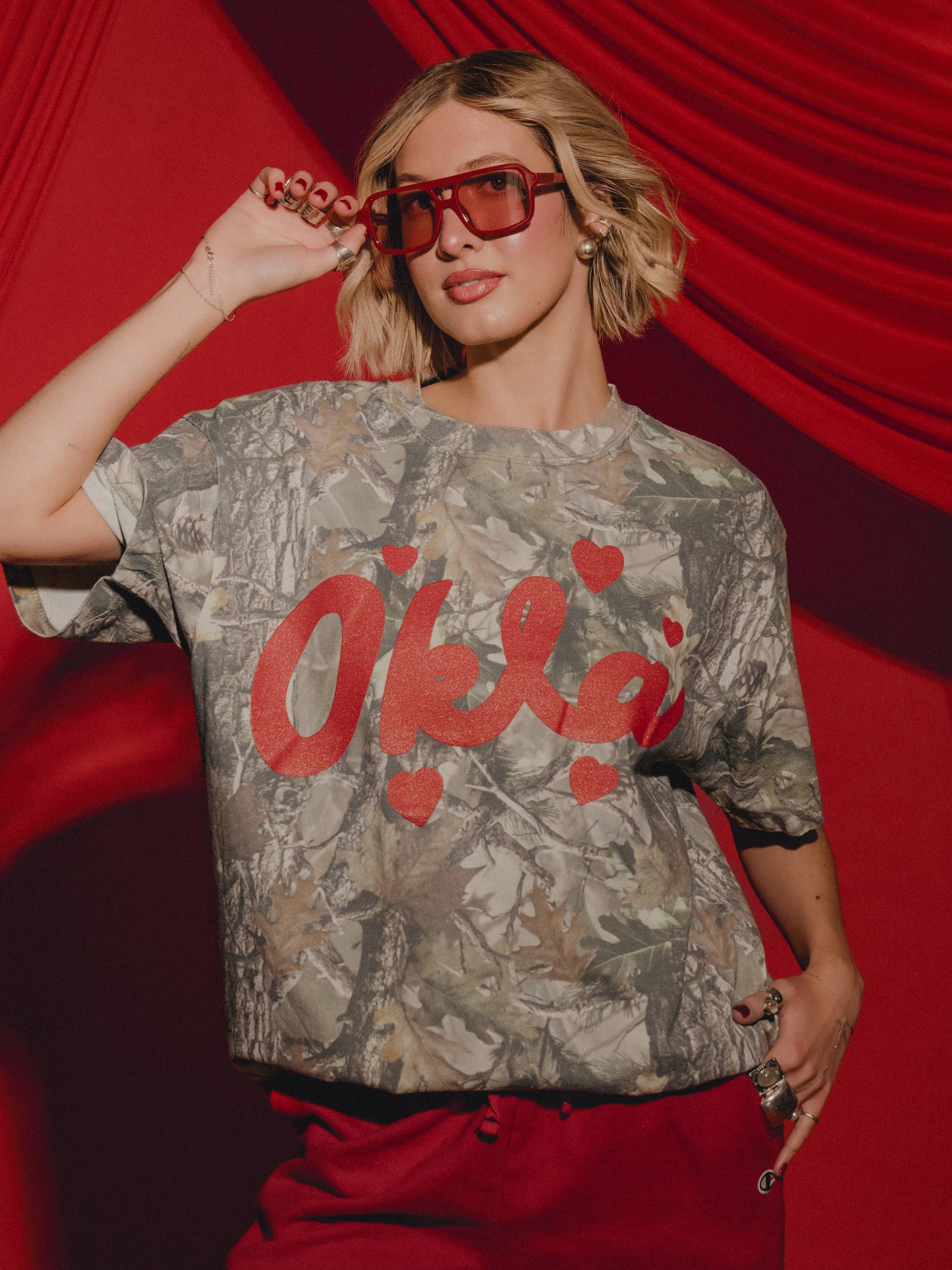 Okla Oklahoma Hearts Camo Tee Hoodie, Sweatshirt | PodTeesHub.com