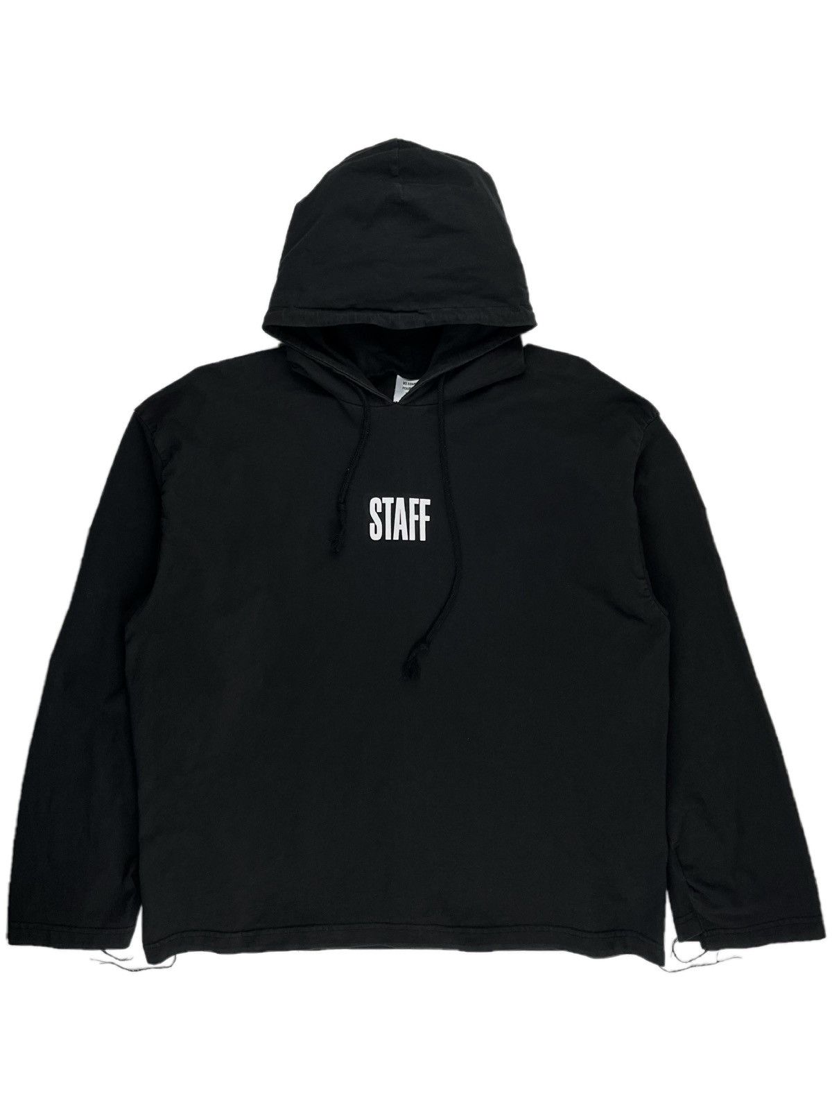Ss17 Vetements Staff Oversized Tour Hoodie Black T-Shirts, Sweatshirt | PodTeesHub.com