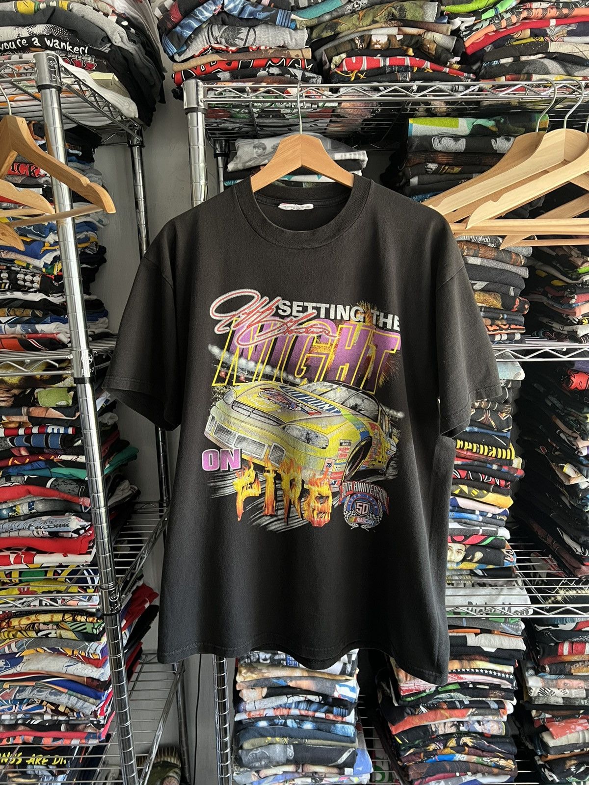 Nascar 1998 Jeff Gordon Fire Racing 50th Anniversary Tee Hoodie, Sweatshirt | PodTeesHub.com