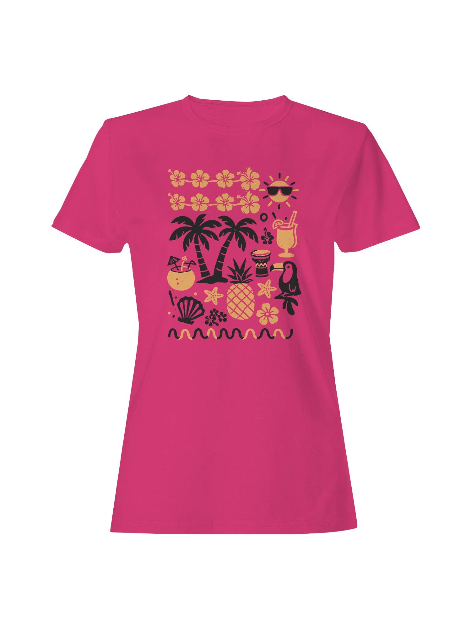 Tropical Vibes: Hawaii Paradise Women's T-Shirt Hoodie, Sweatshirt | PodTeesHub.com