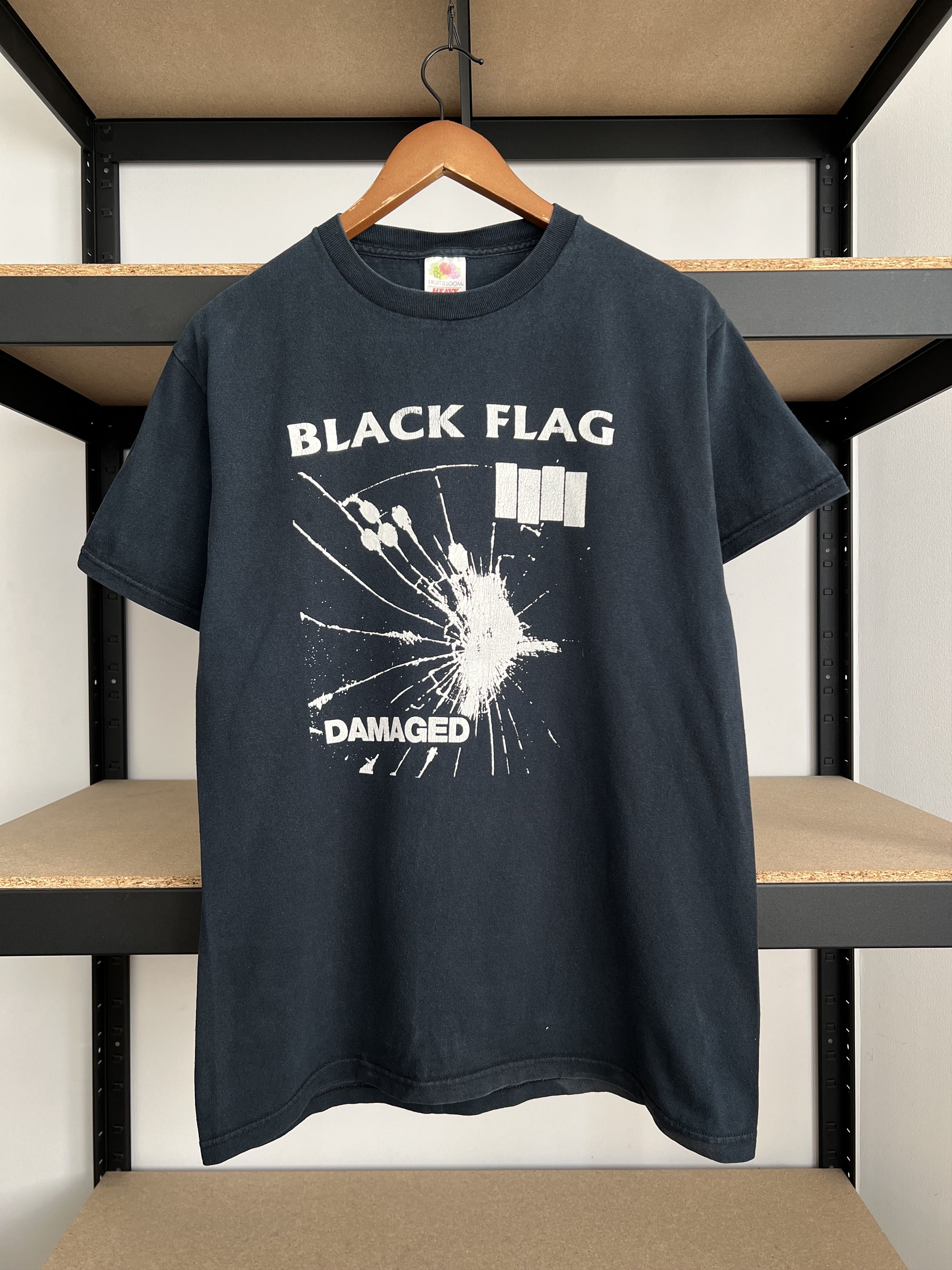 Band Tees Vintage 2000s Black Flag Damaged Punk Rock Y2k Black T Shirt Hoodie, Sweatshirt | PodTeesHub.com