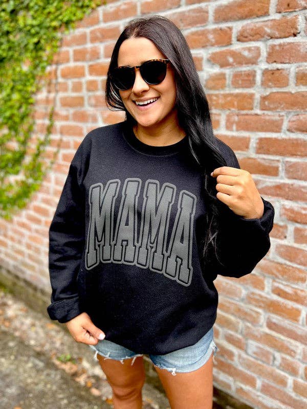Mama Varsity Puff Sweatshirt T-Shirts, Hoodie | PodTeesHub.com