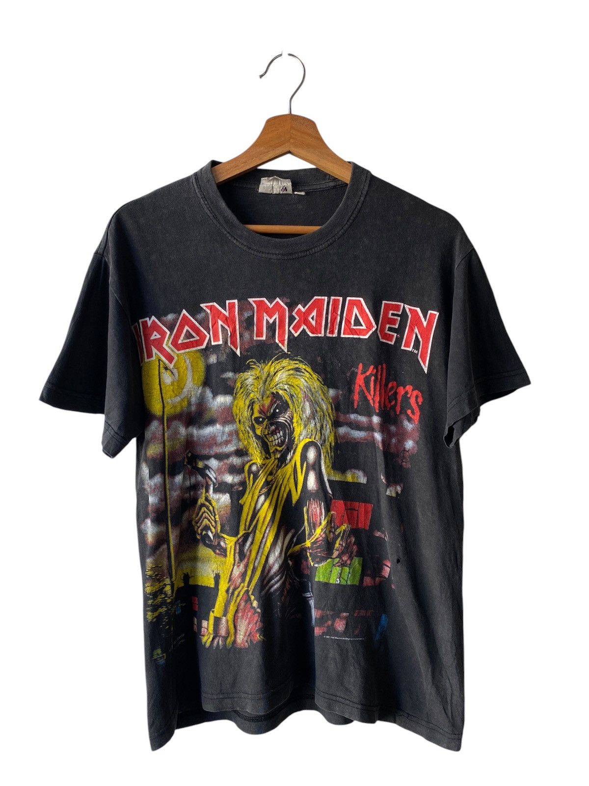 Iron Maiden X Vintage Vintage 80 S Iron Maiden Killers Album Distressed Band T-Shirts, Hoodie, Sweatshirt