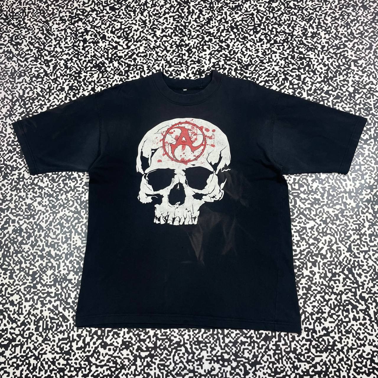 Vintage 00s Amatory Skull Bones Logo Faded Boxy Band T-Shirts, Hoodie, Sweatshirt