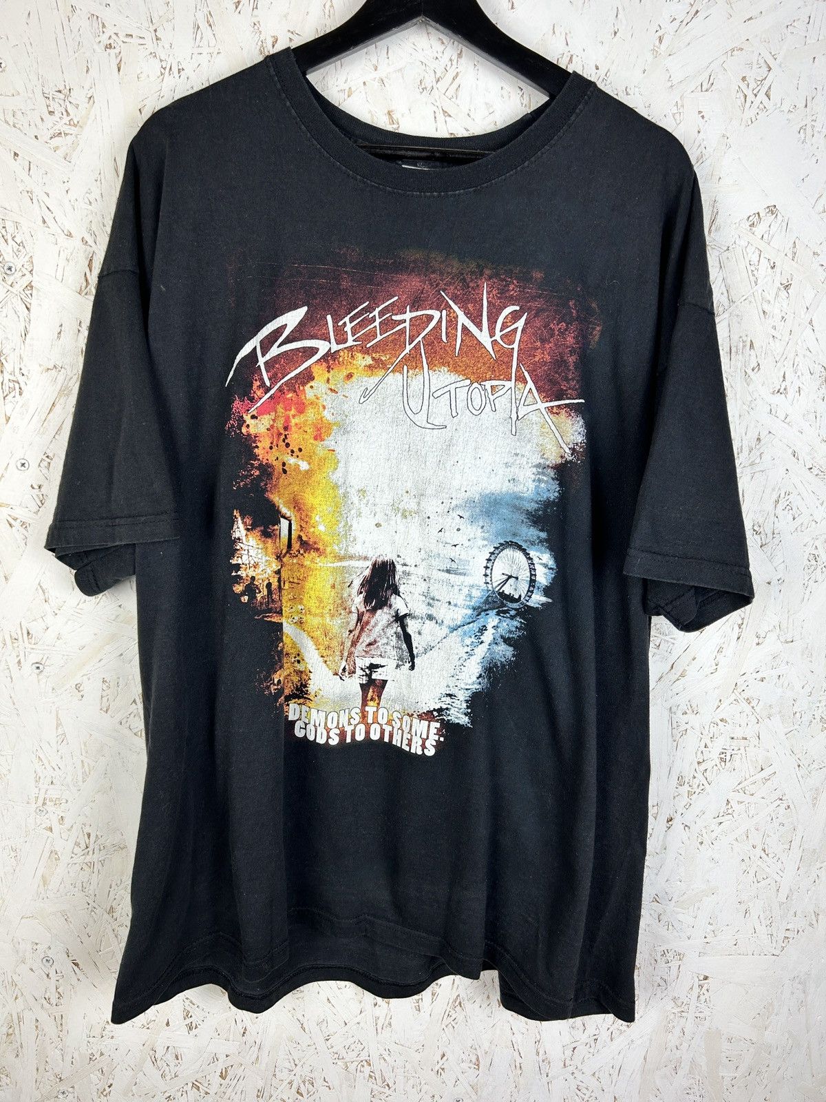 Band Tees Bleeding Utopia Demons To Some Gods To Others 2012 Metal Tee Hoodie, Sweatshirt | PodTeesHub.com