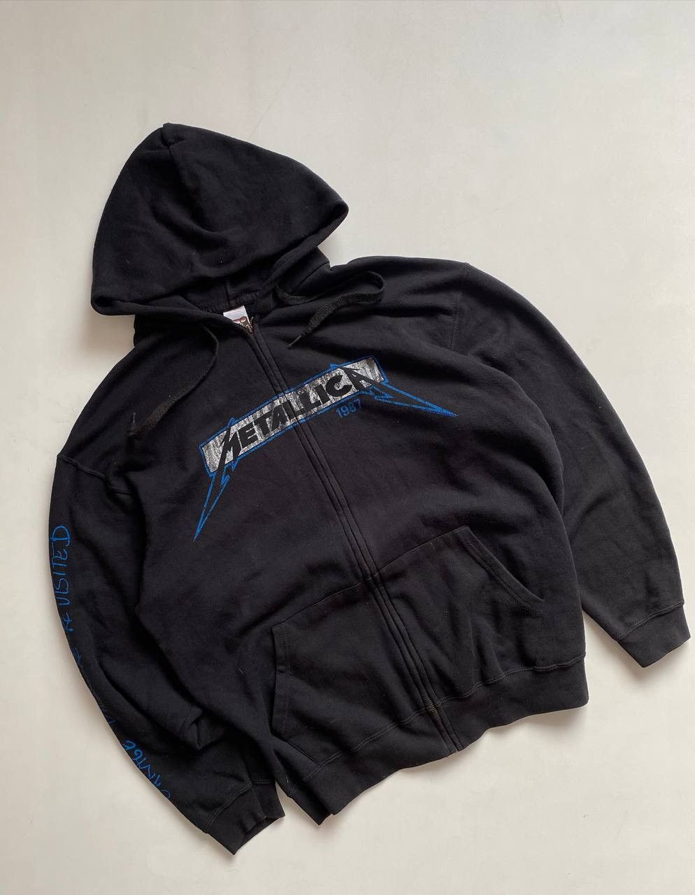 Vintage Metallica Black Zip Hoodie 2010 T-Shirts, Sweatshirt | PodTeesHub.com