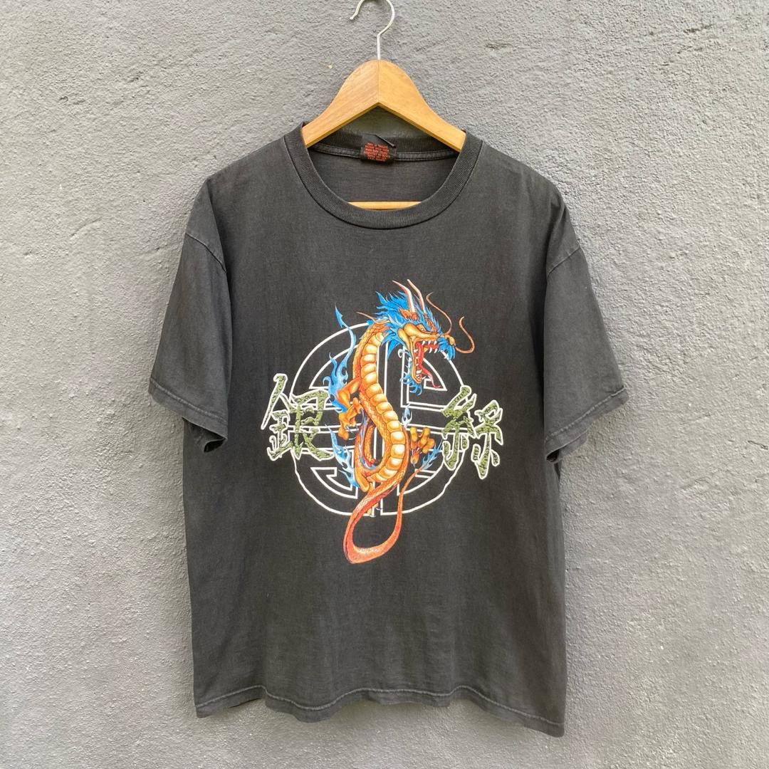 Other Thrashed Faded Dragon Streetwear Tee Hoodie, Sweatshirt | PodTeesHub.com