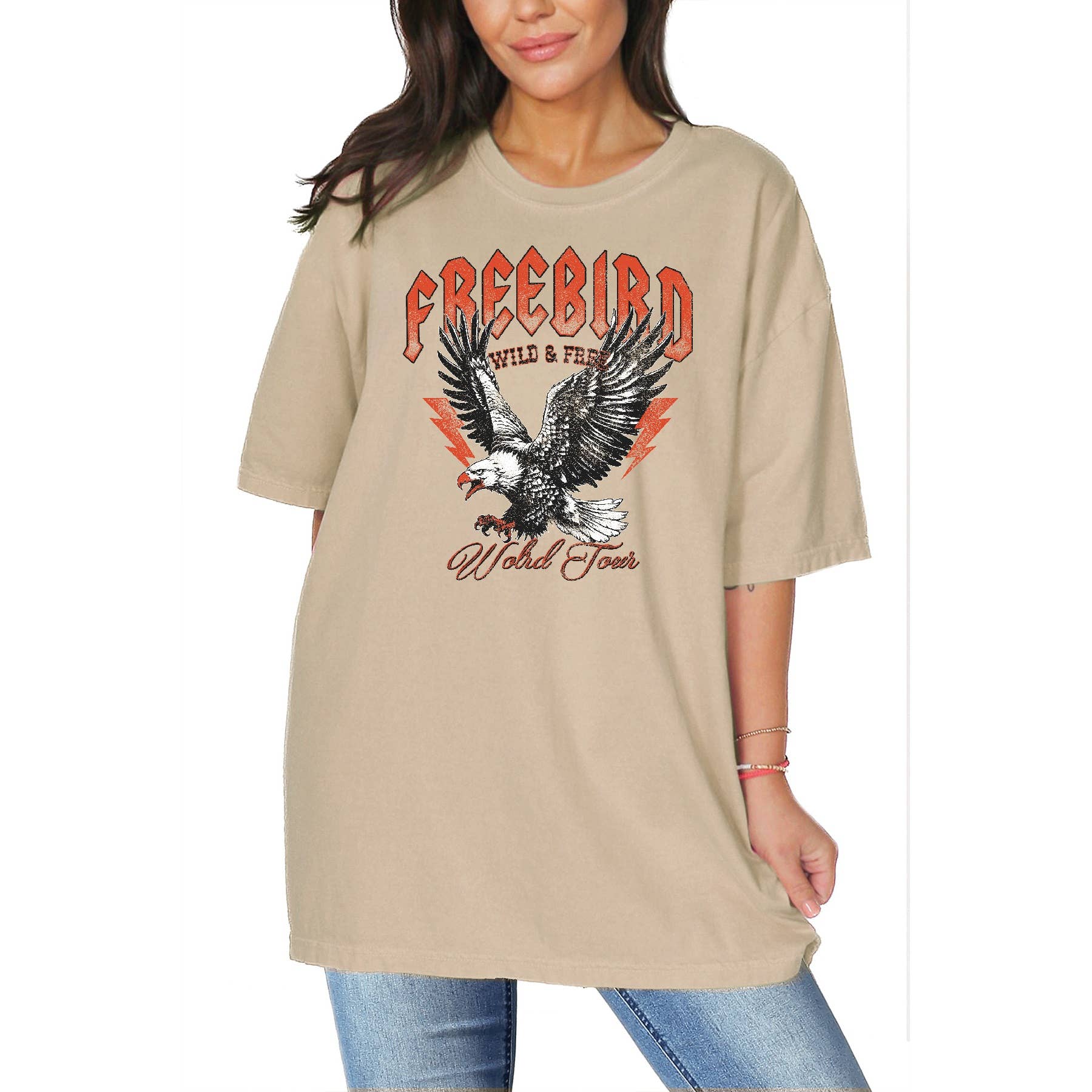Free Bird - Oversized Unisex T Shirt Hoodie, Sweatshirt | PodTeesHub.com